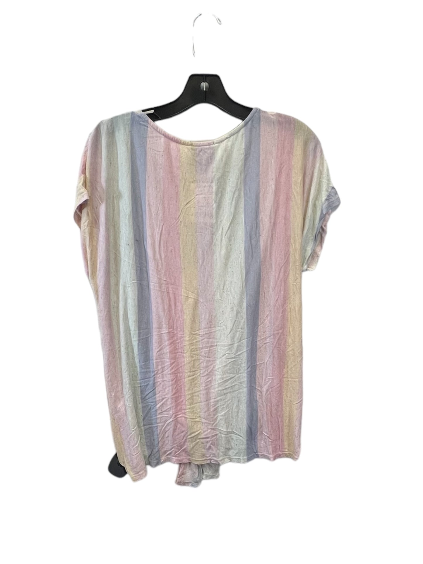 Top Short Sleeve By W5 In Pink & Purple, Size: M