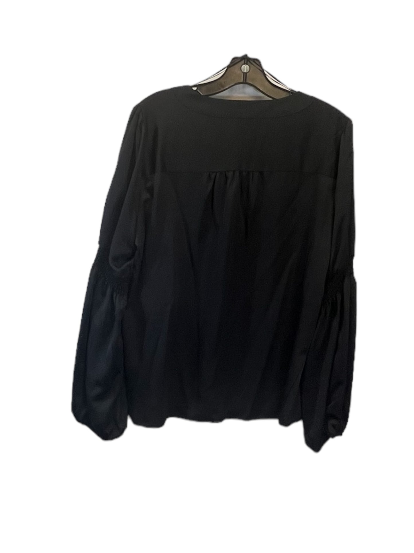 Top Long Sleeve By Nine West In Black, Size: L