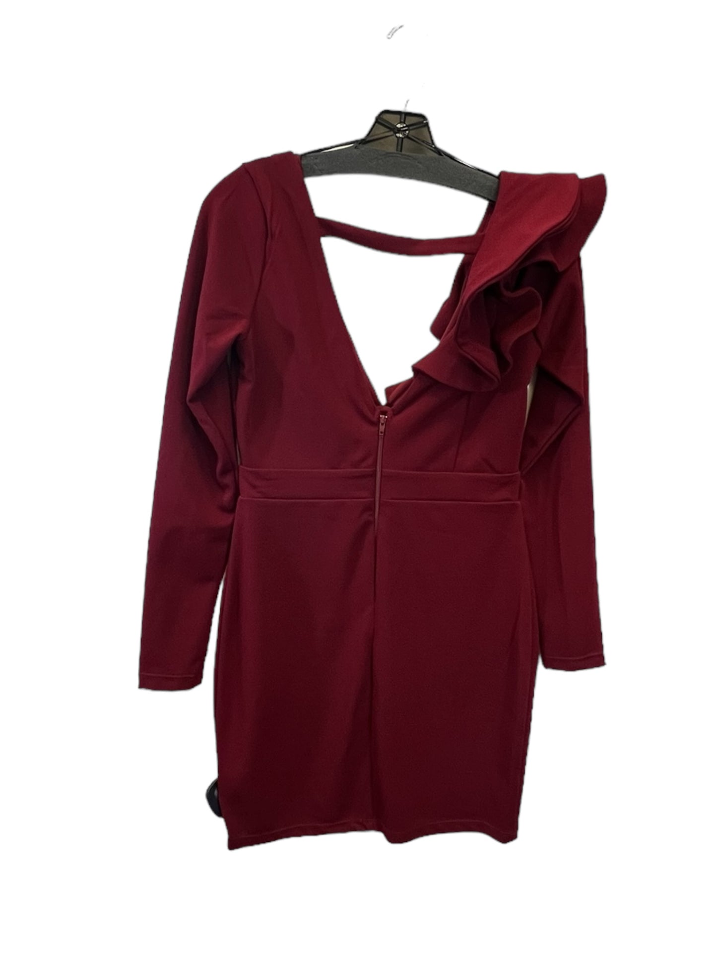 Dress Casual Midi By Symphony In Red, Size: M