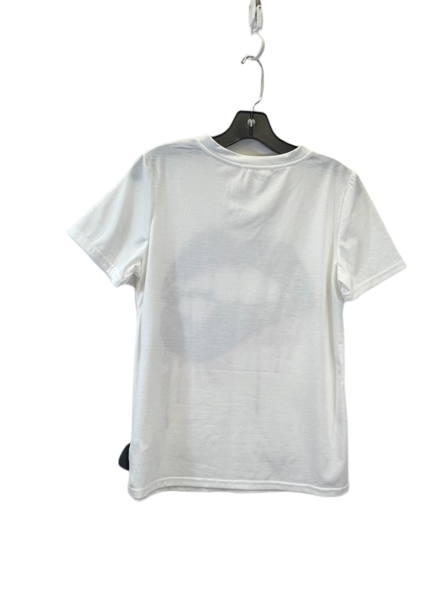 Top Short Sleeve Basic By Clothes Mentor In White, Size: L