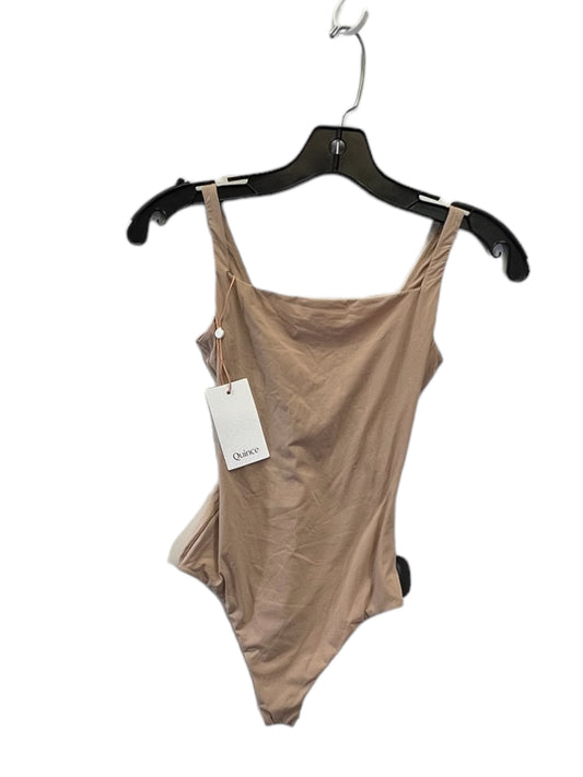 Bodysuit By Quince In Tan, Size: Xs