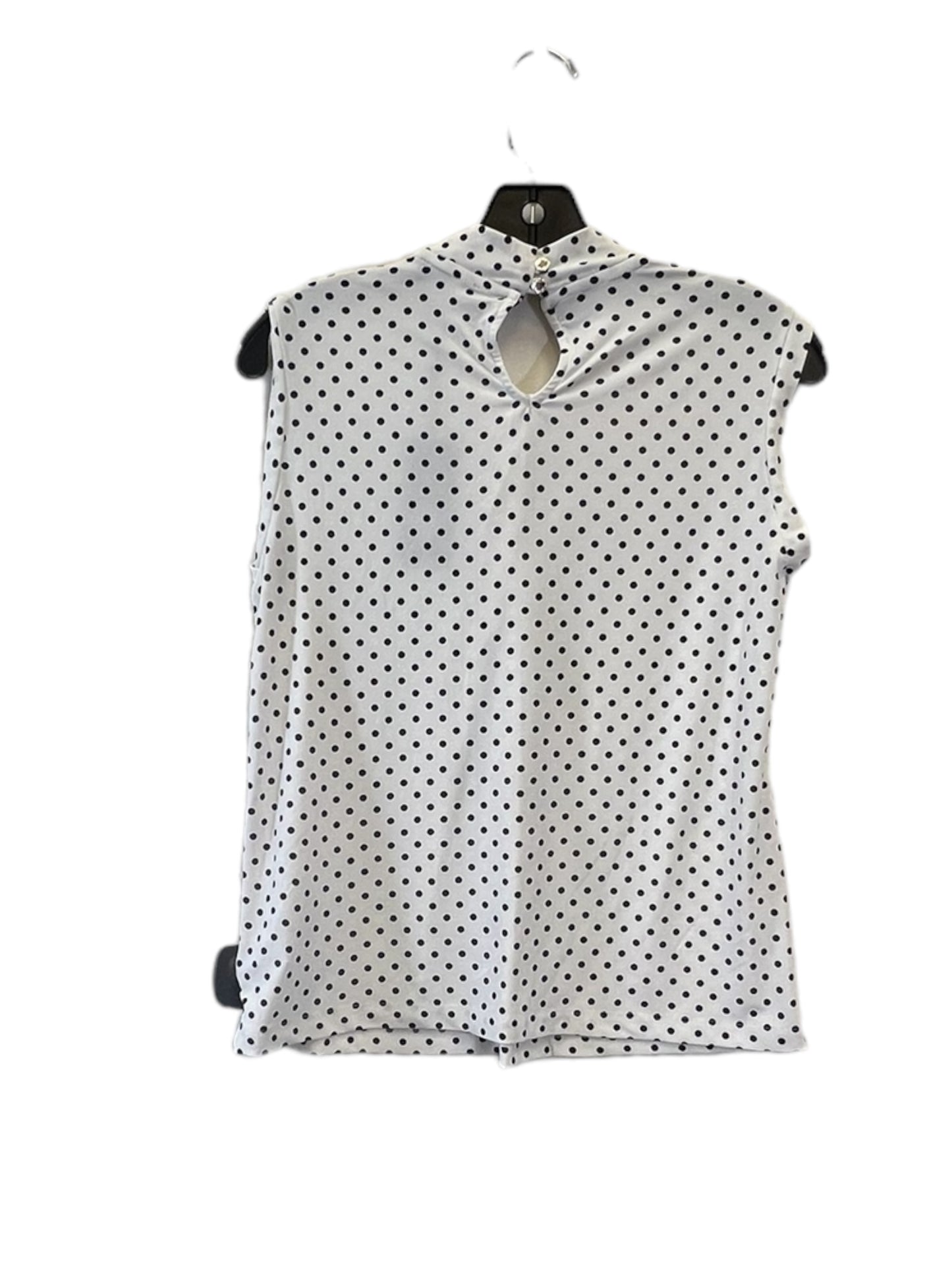 Top Sleeveless By Tommy Hilfiger In Polkadot Pattern, Size: S