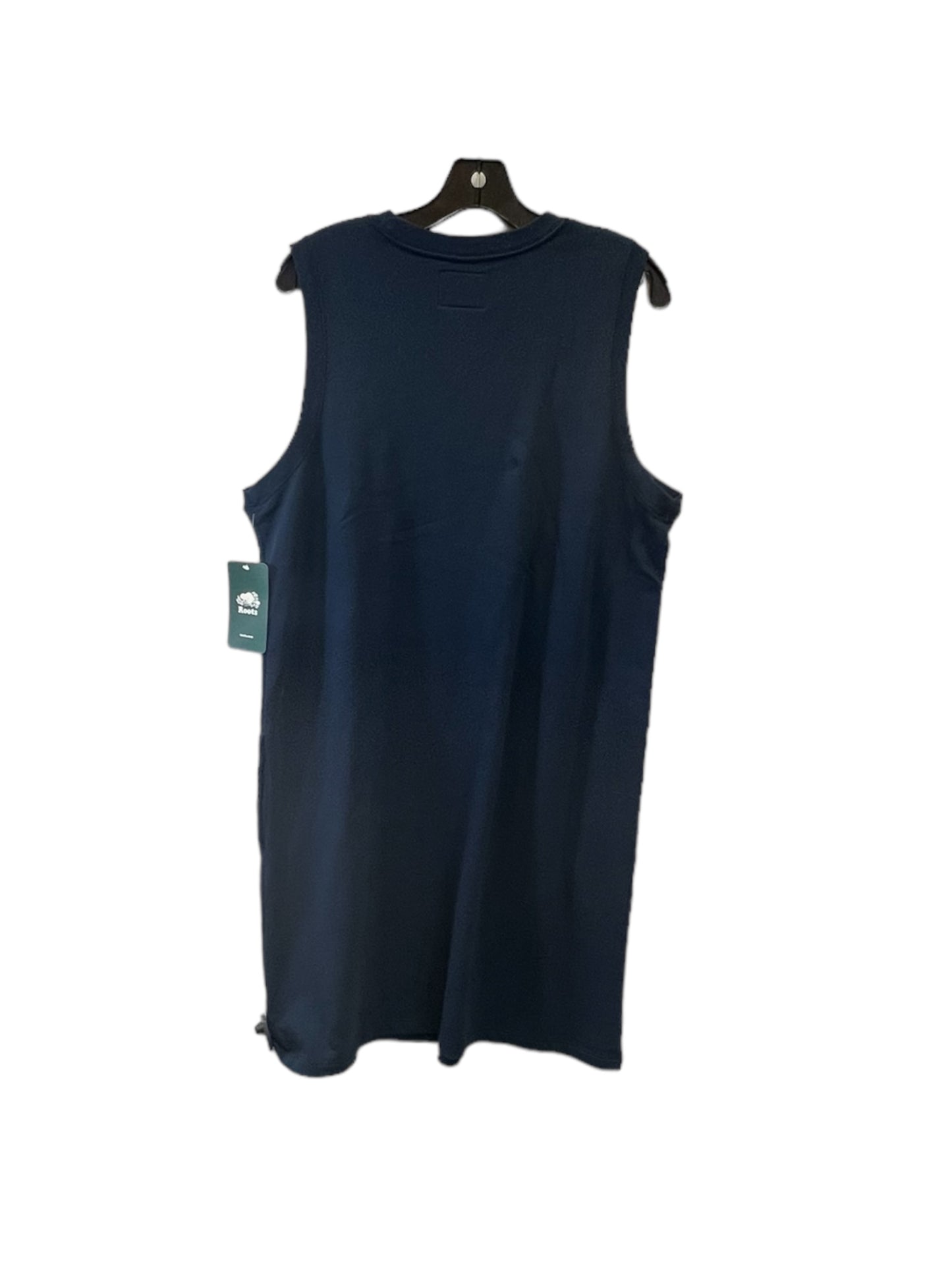 Dress Casual Midi By Cmc In Navy, Size: L