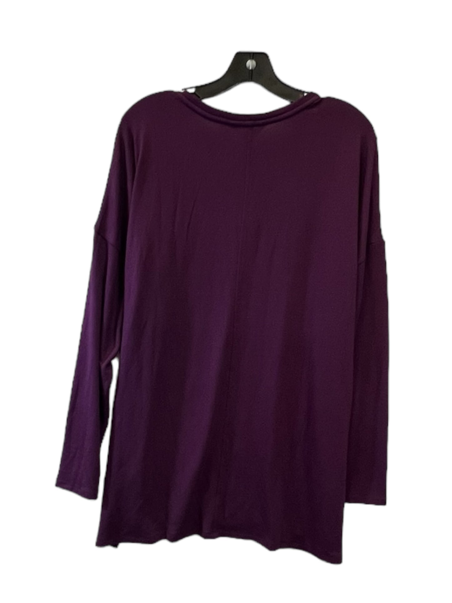 Top Long Sleeve By Banana Republic In Purple, Size: Xxl