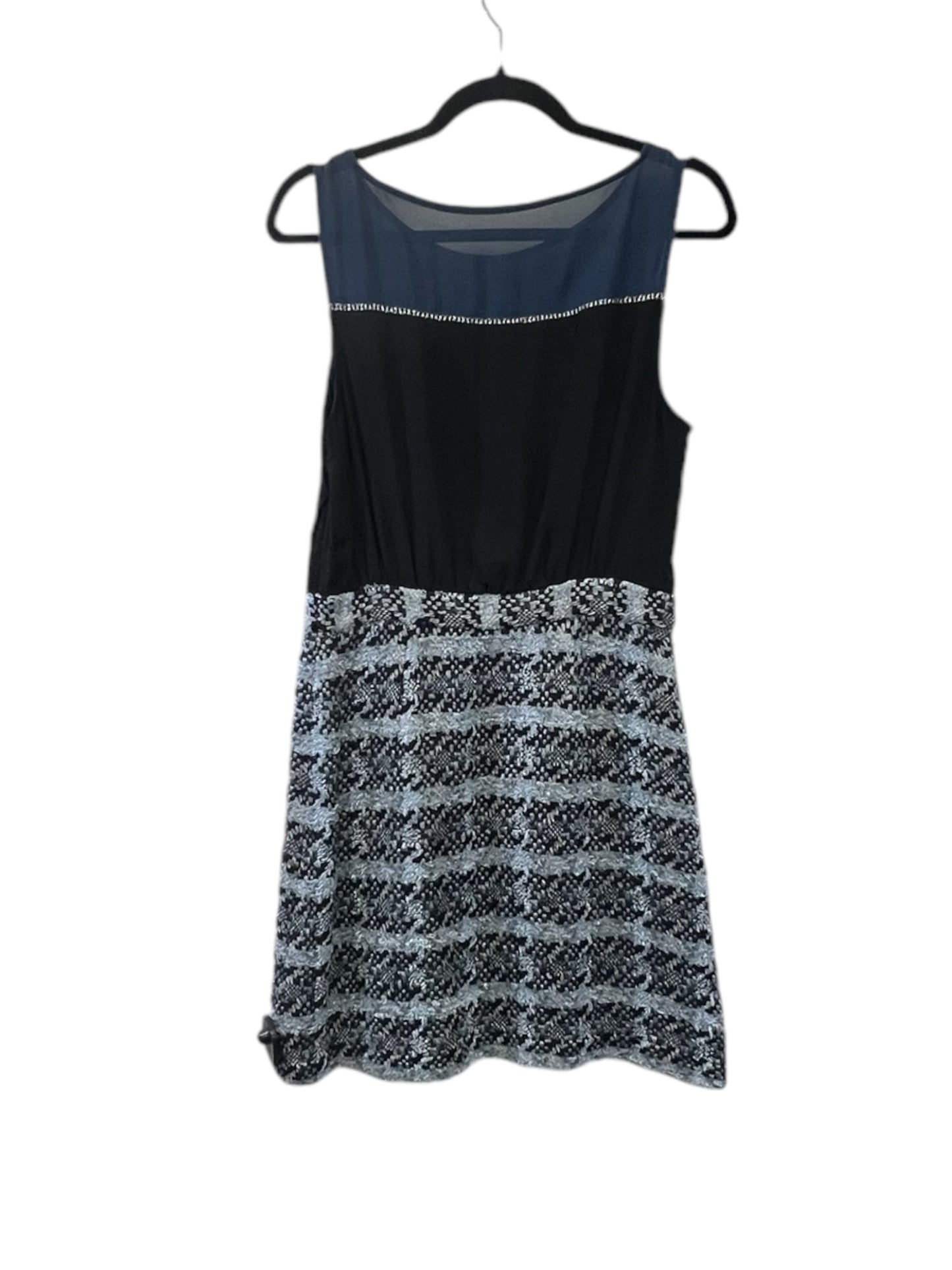 Dress Casual Midi By Moulinette Soeurs In Black & Blue, Size: M