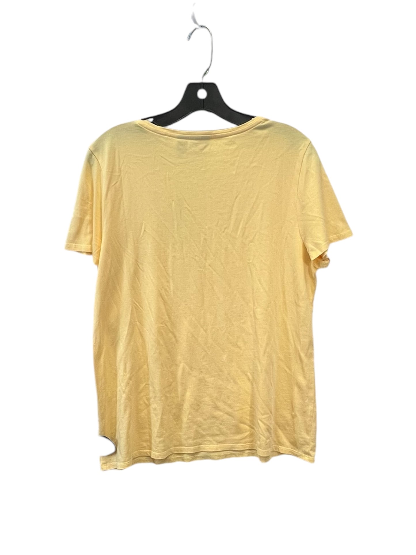 Top Short Sleeve By Chicos In Yellow, Size: M