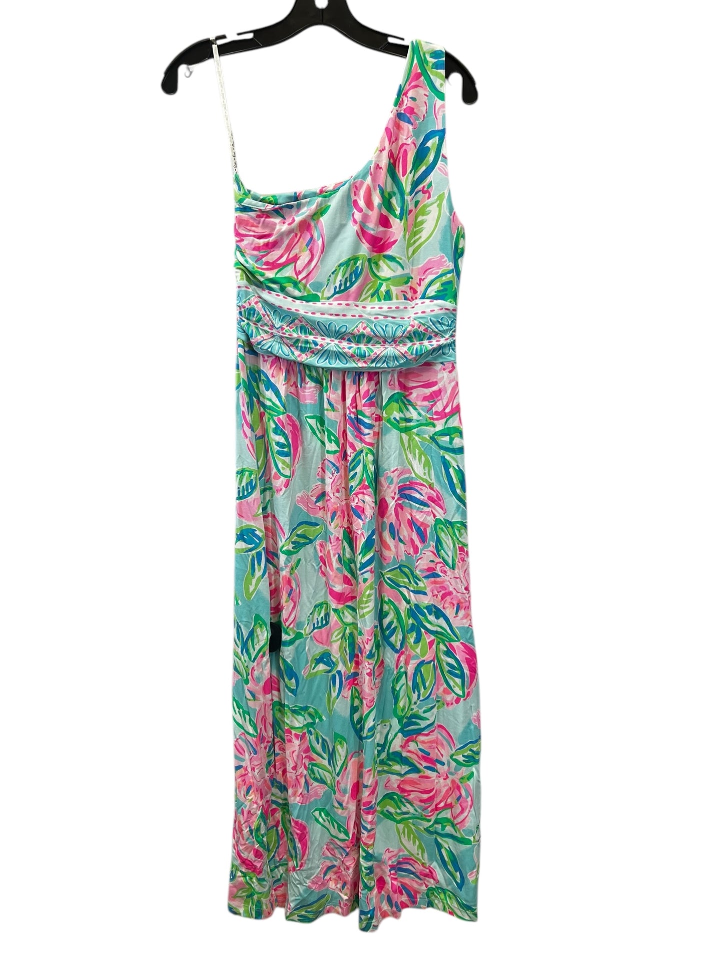 Dress Casual Maxi By Lilly Pulitzer In Green & Pink, Size: S