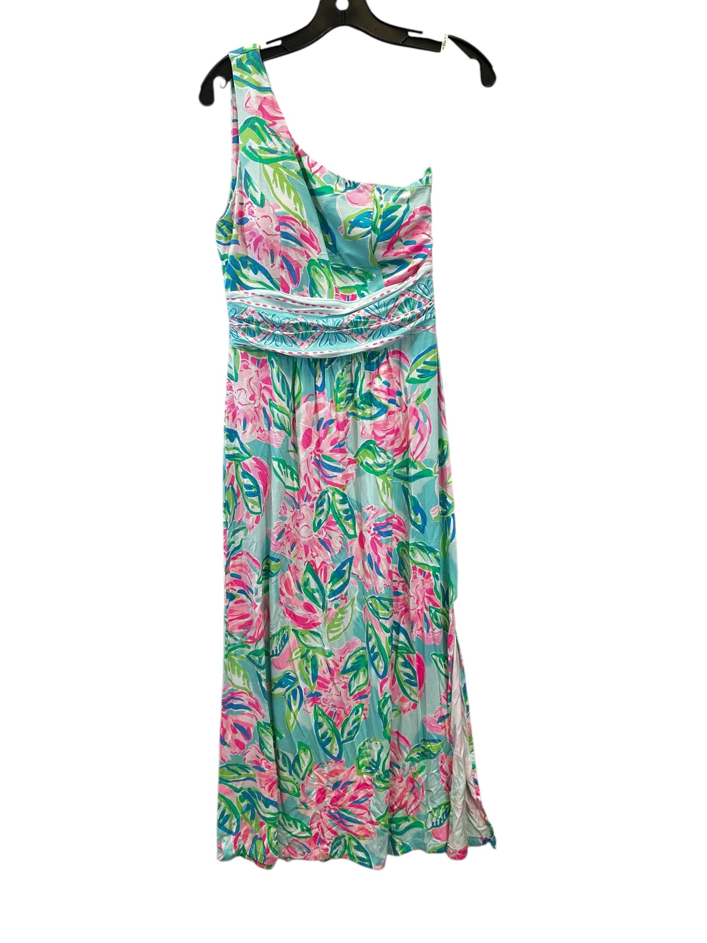 Dress Casual Maxi By Lilly Pulitzer In Green & Pink, Size: S