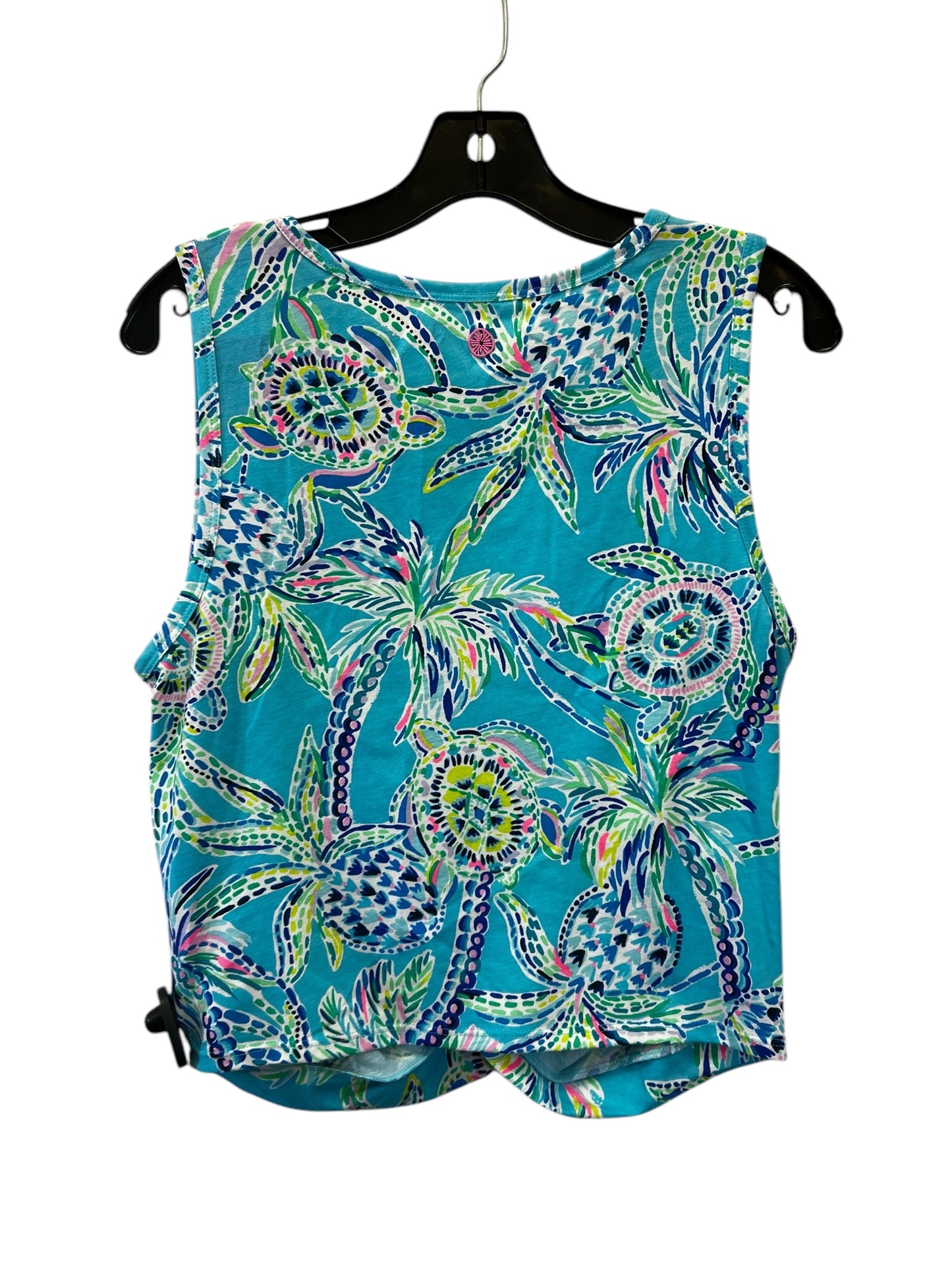 Top Sleeveless By Lilly Pulitzer In Teal, Size: L