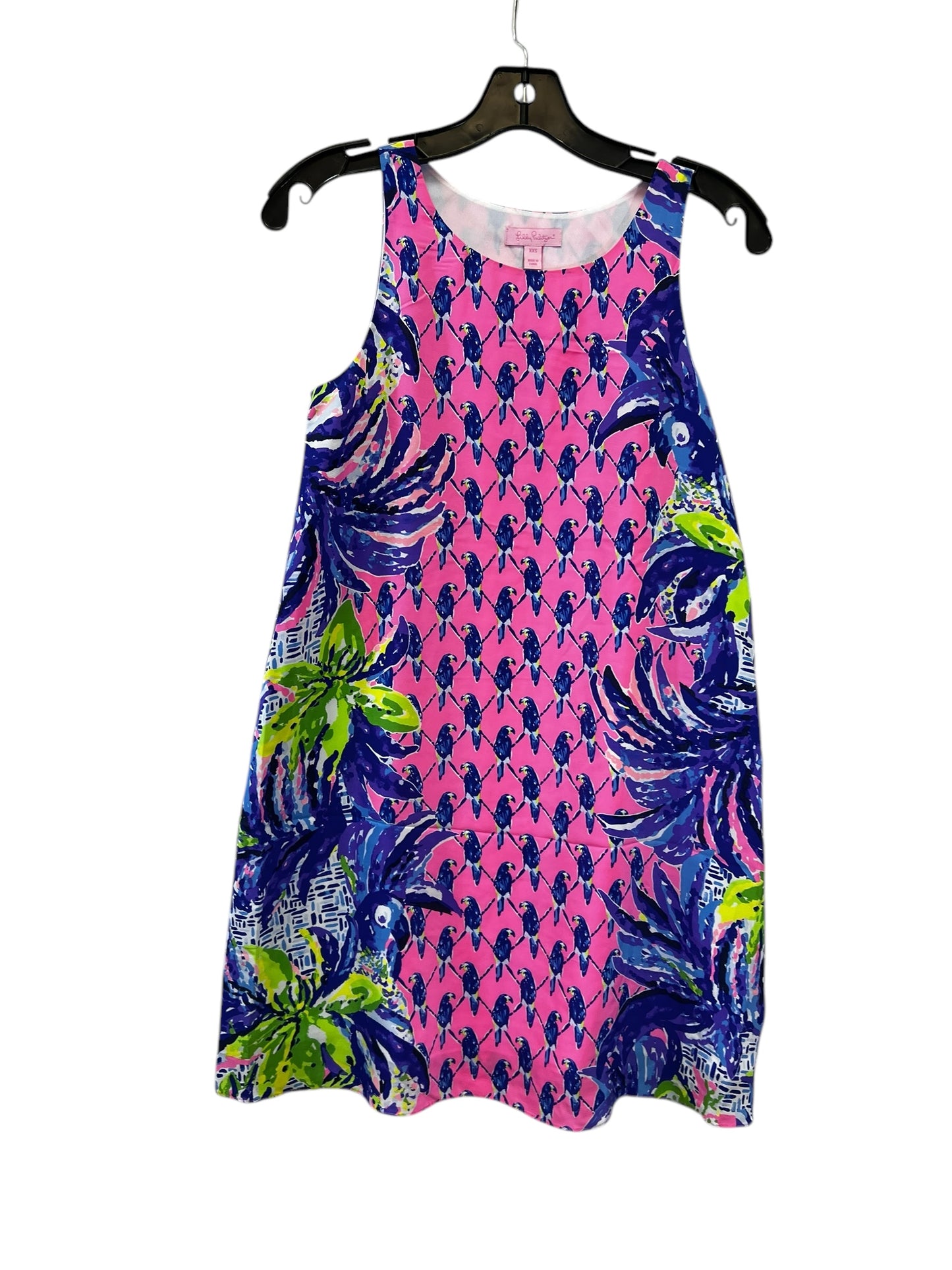 Dress Casual Midi By Lilly Pulitzer In Green & Purple, Size: Xxs