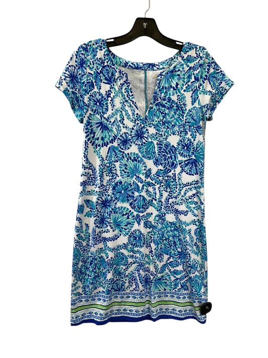 Dress Casual Midi By Lilly Pulitzer In Blue & White, Size: S