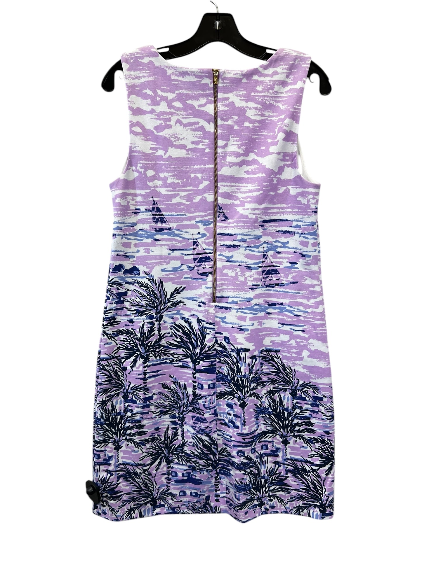 Dress Casual Midi By Lilly Pulitzer In Purple & White, Size: M