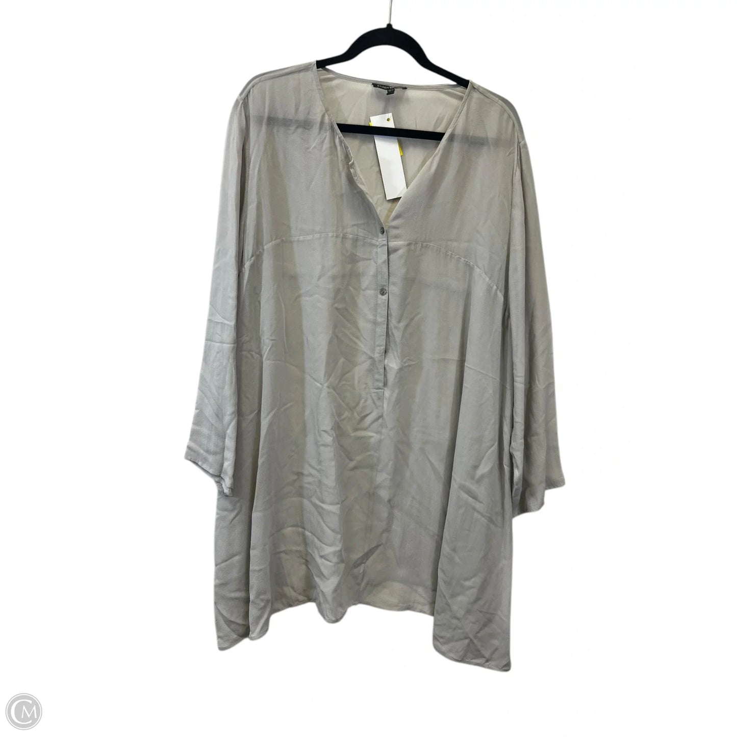 Tunic Designer By Eileen Fisher In Grey, Size: Xl