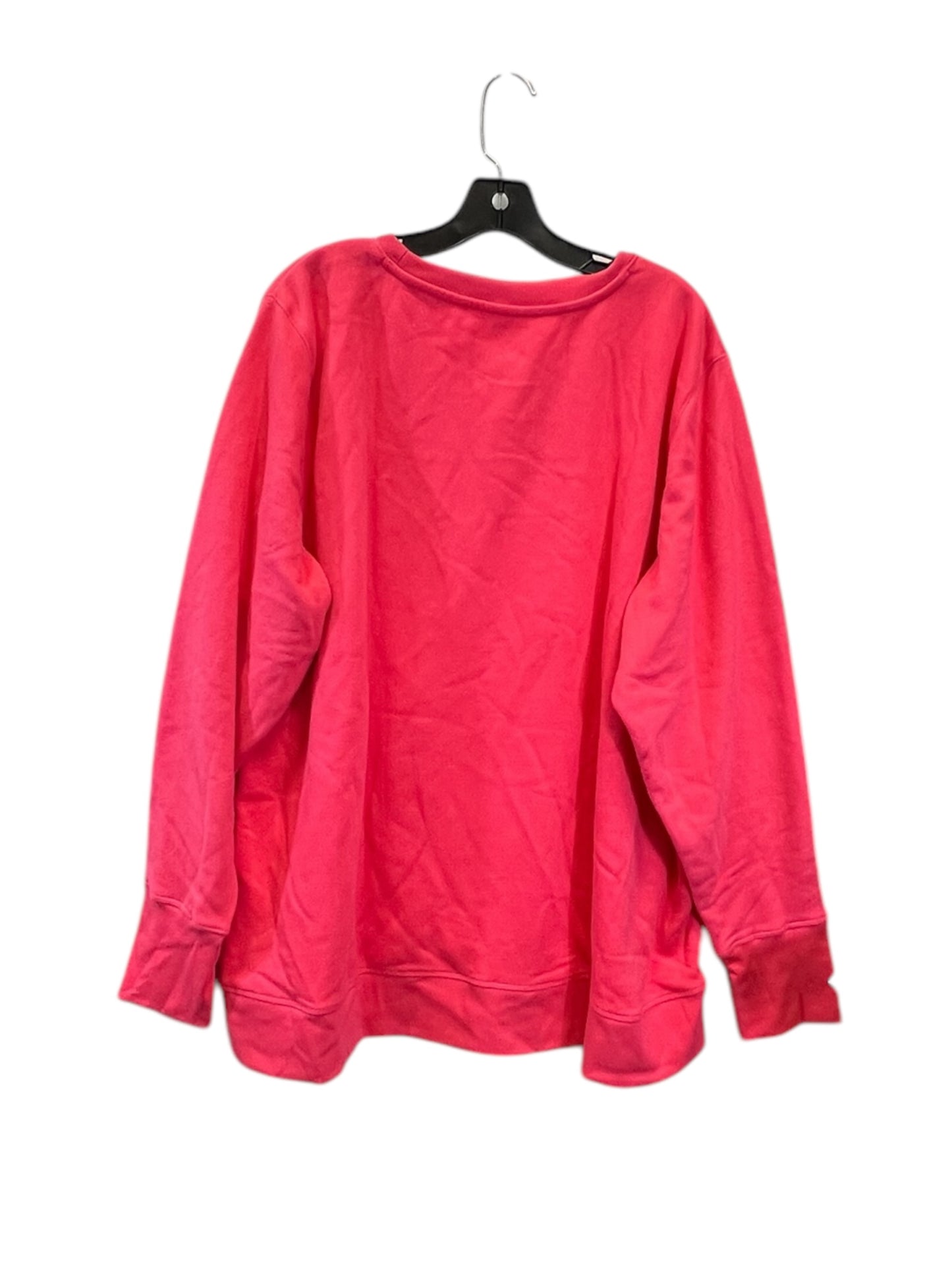 Sweatshirt Crewneck By Tek Gear In Peach, Size: 3x