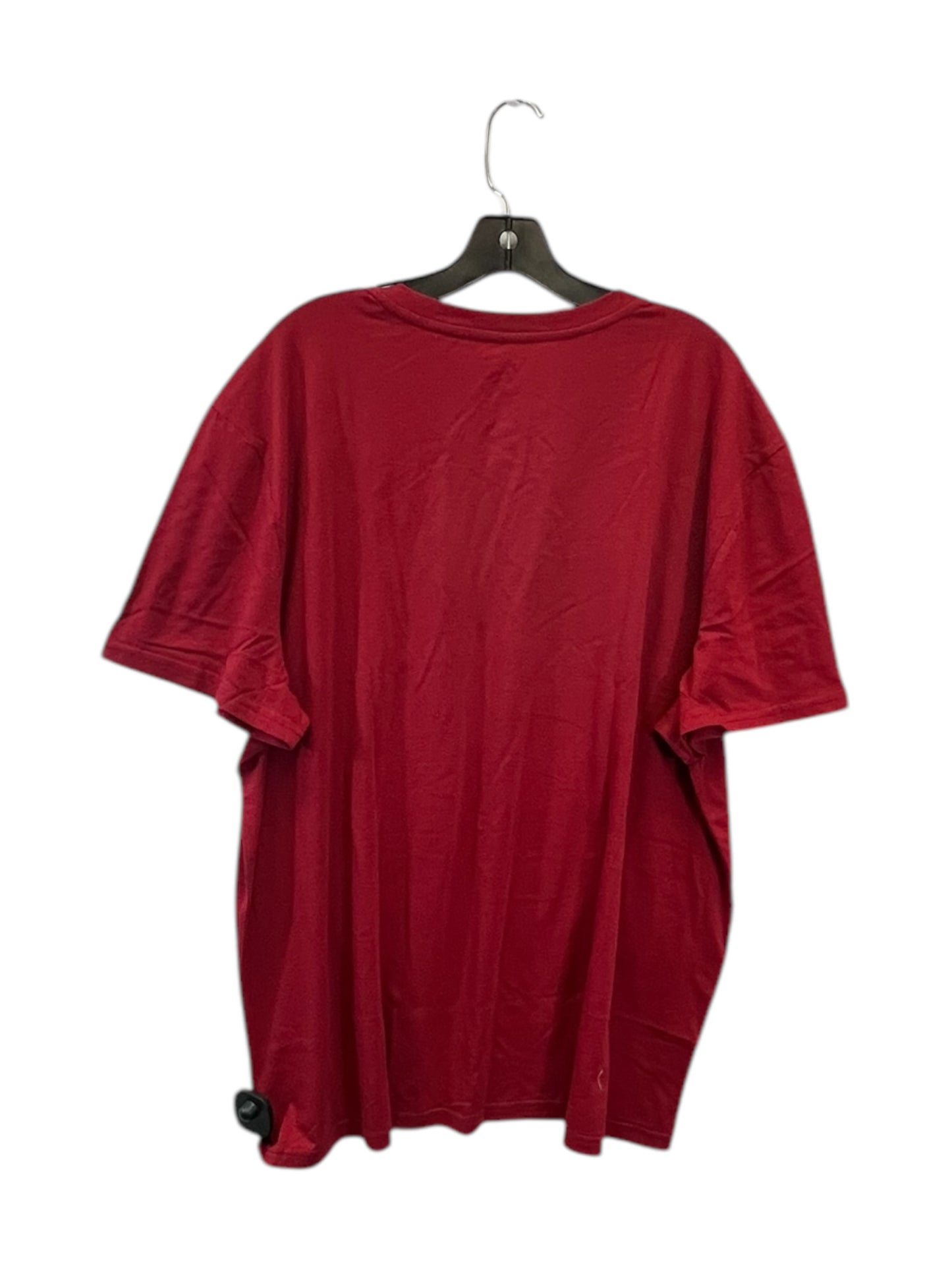 Top Short Sleeve Basic By Arizona In Red, Size: Xxl