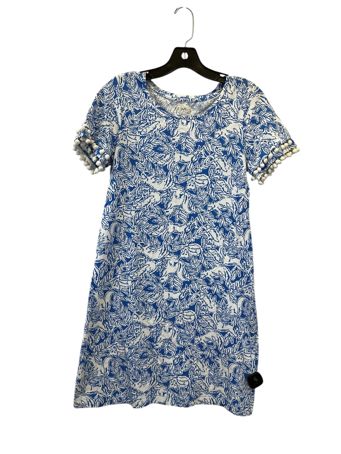 Dress Casual Midi By Lilly Pulitzer In Blue & White, Size: S