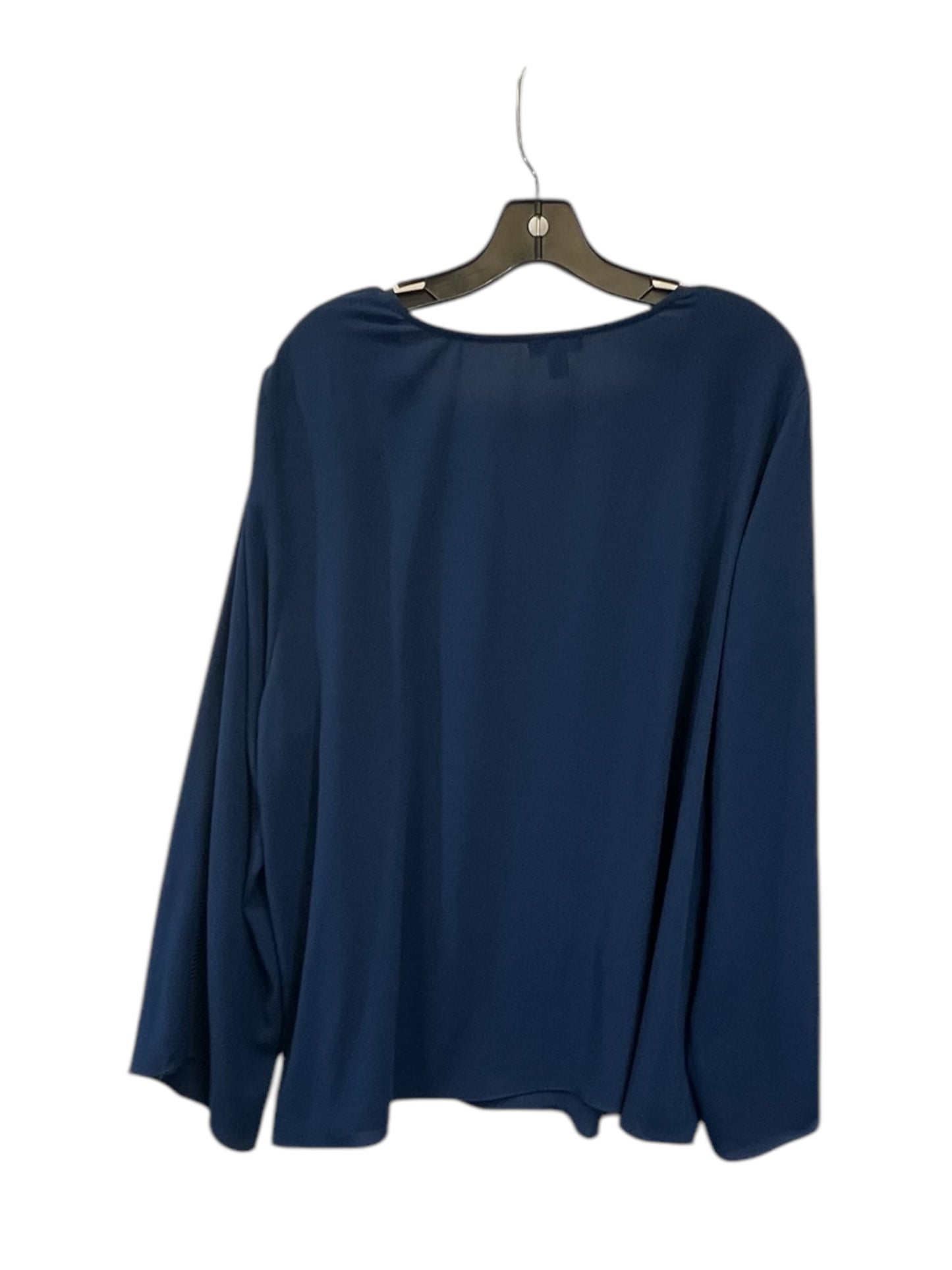 Top Long Sleeve By Vince Camuto In Navy, Size: 3x