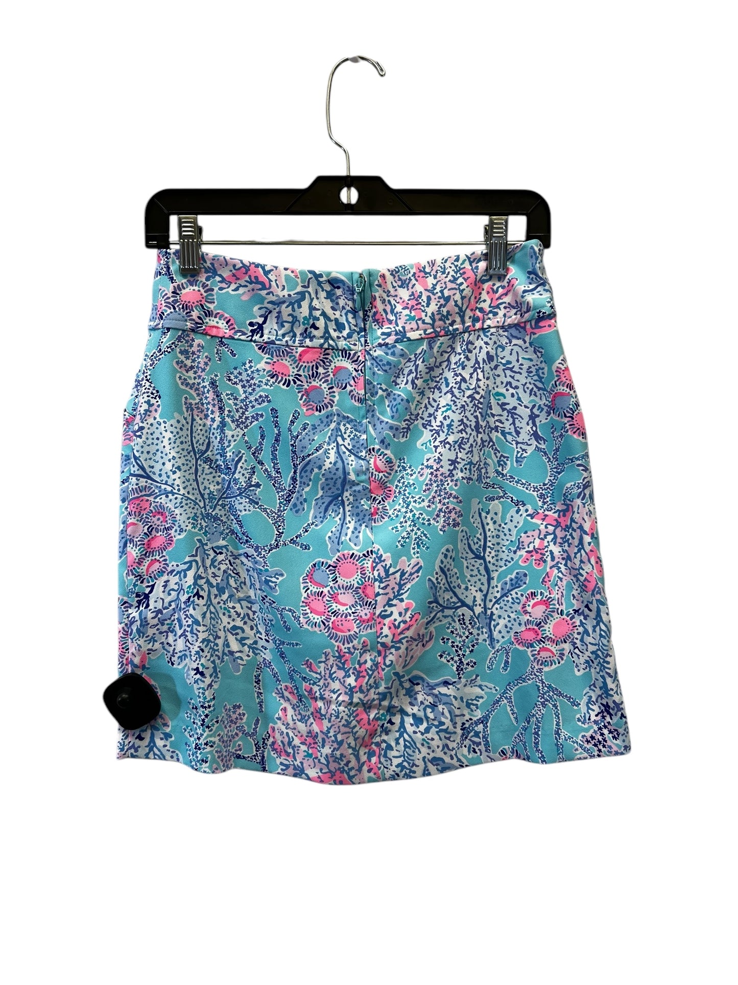 Skirt Mini & Short By Lilly Pulitzer In Blue & Pink, Size: 0