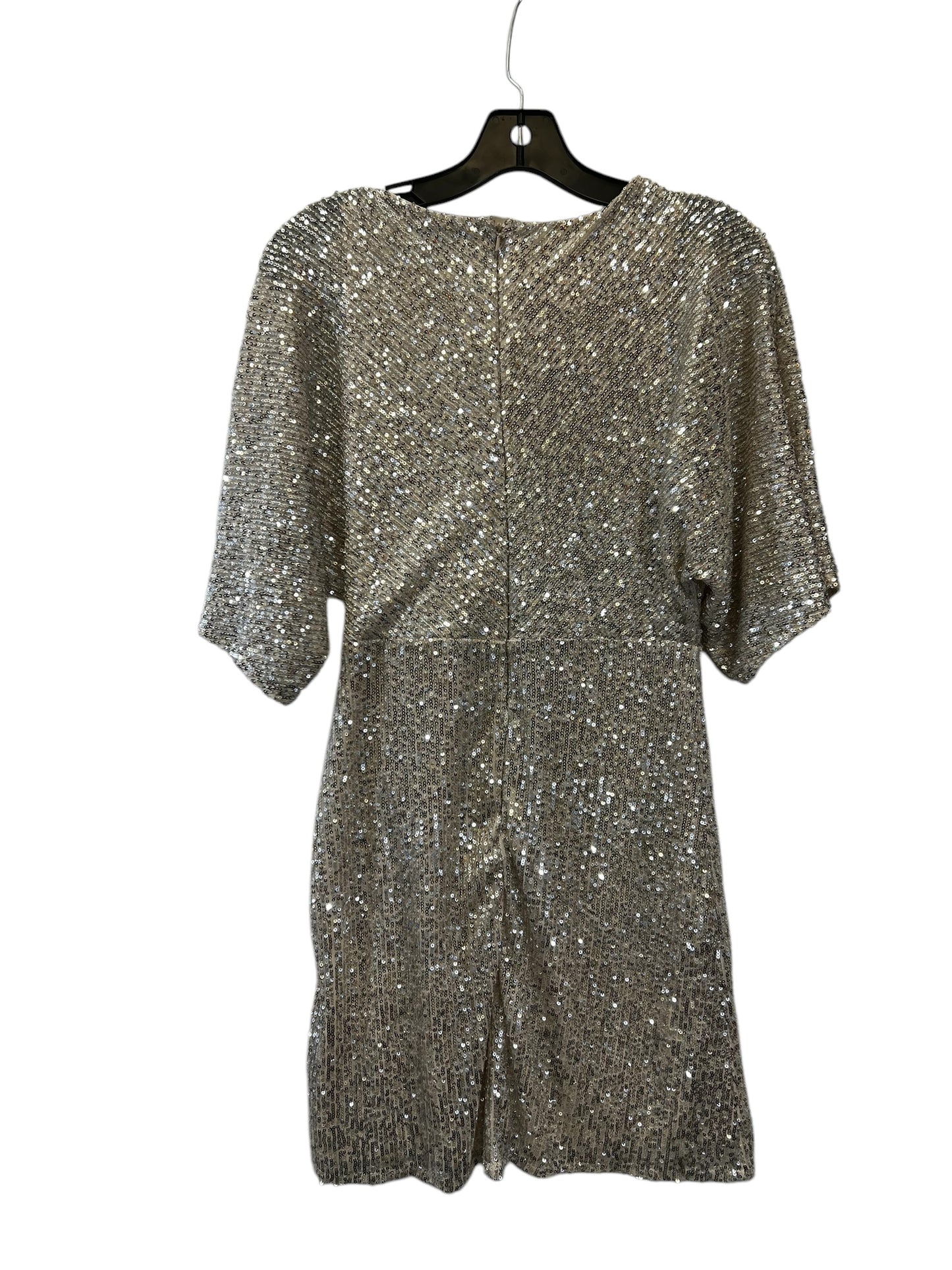 Dress Party Short By Lulus In Silver & Tan, Size: S