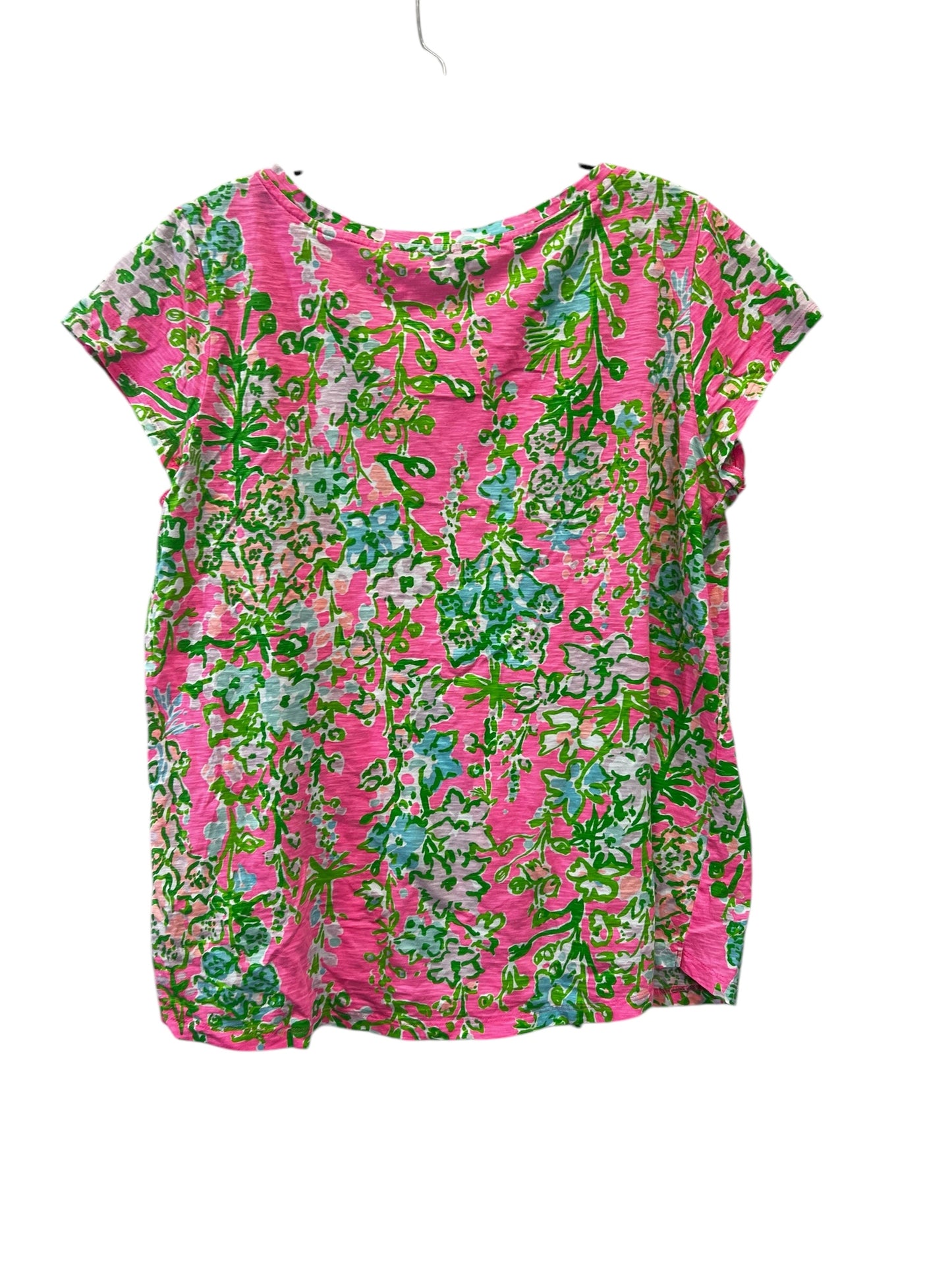 Top Short Sleeve By Lilly Pulitzer In Pink, Size: L