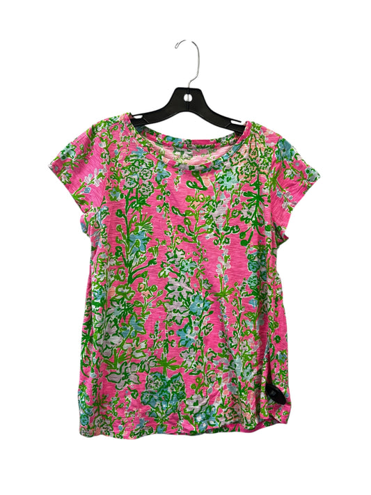 Top Short Sleeve By Lilly Pulitzer In Pink, Size: L