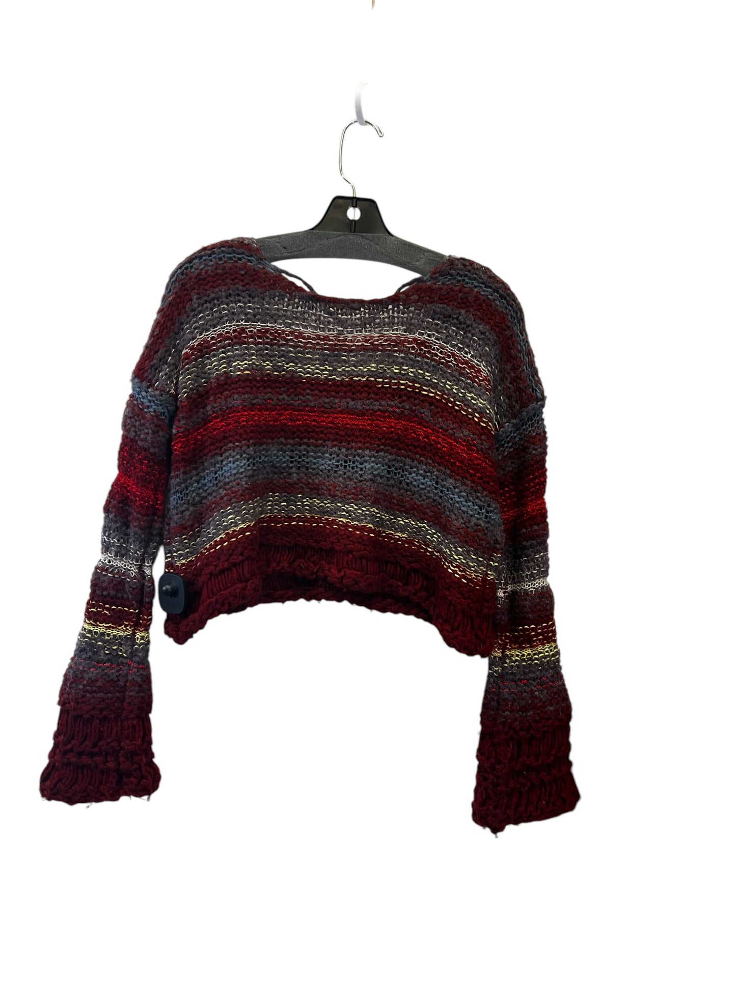 Sweater By Free People In Red & Yellow, Size: Xs