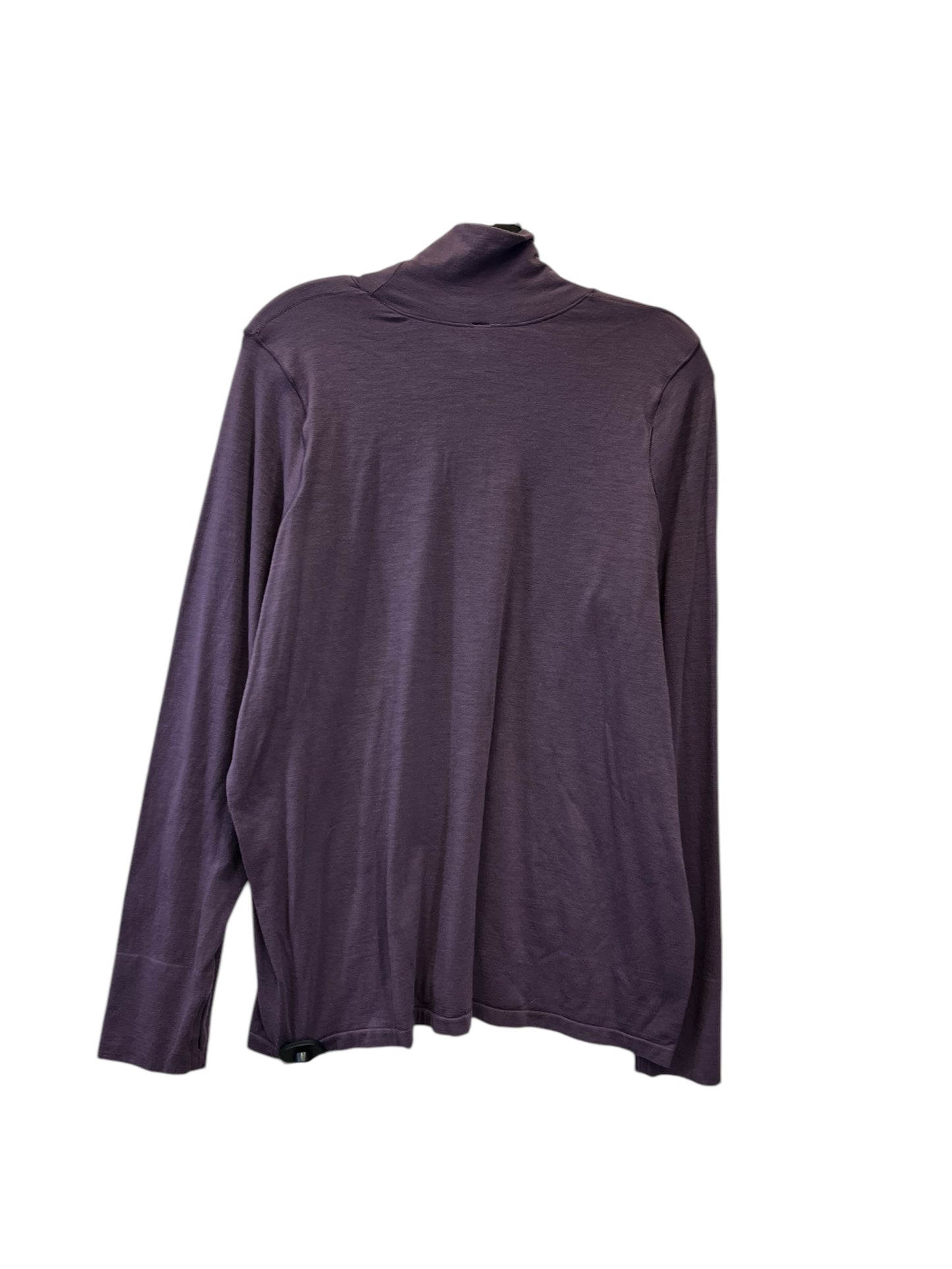 Athletic Top Long Sleeve Collar By Athleta In Purple, Size: 2x