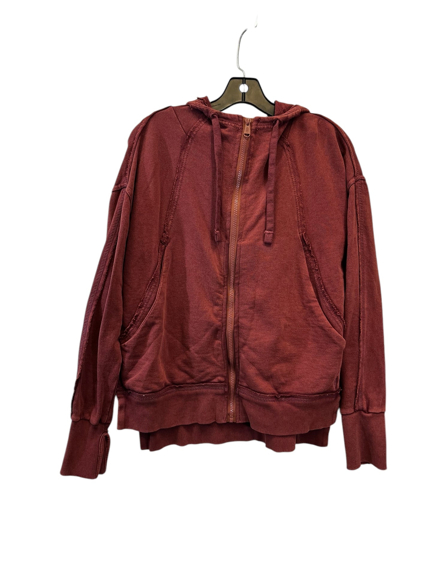 Athletic Jacket By Free People In Red, Size: Xs