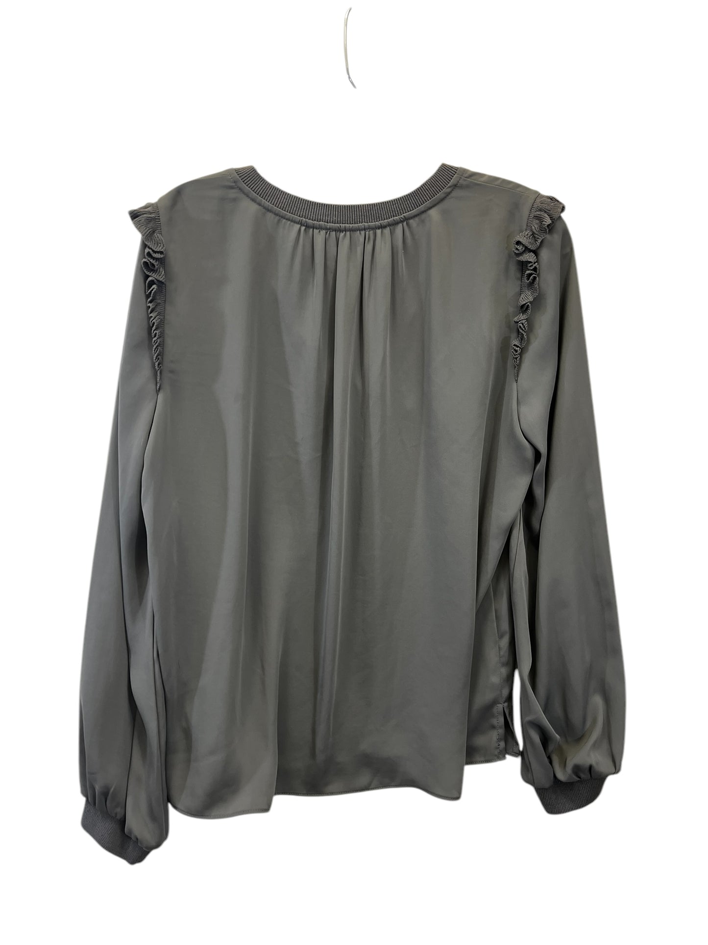 Top Long Sleeve Designer By Current Air In Grey, Size: M