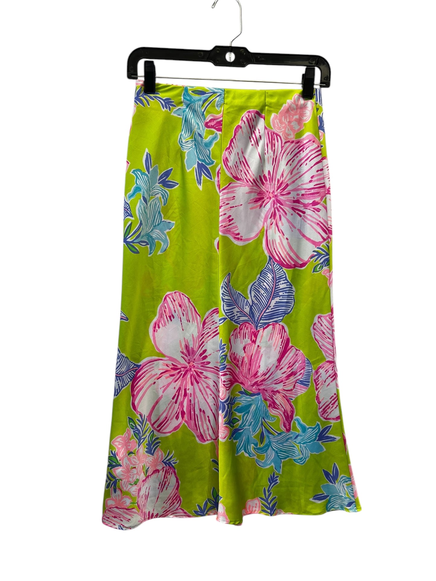 Skirt Maxi By Lilly Pulitzer In Green & Pink, Size: Xxs