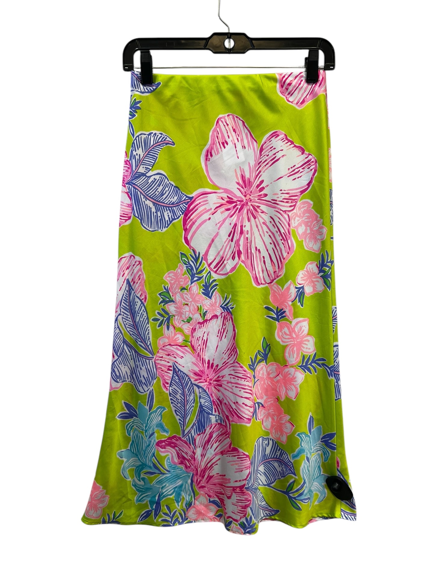 Skirt Maxi By Lilly Pulitzer In Green & Pink, Size: Xxs