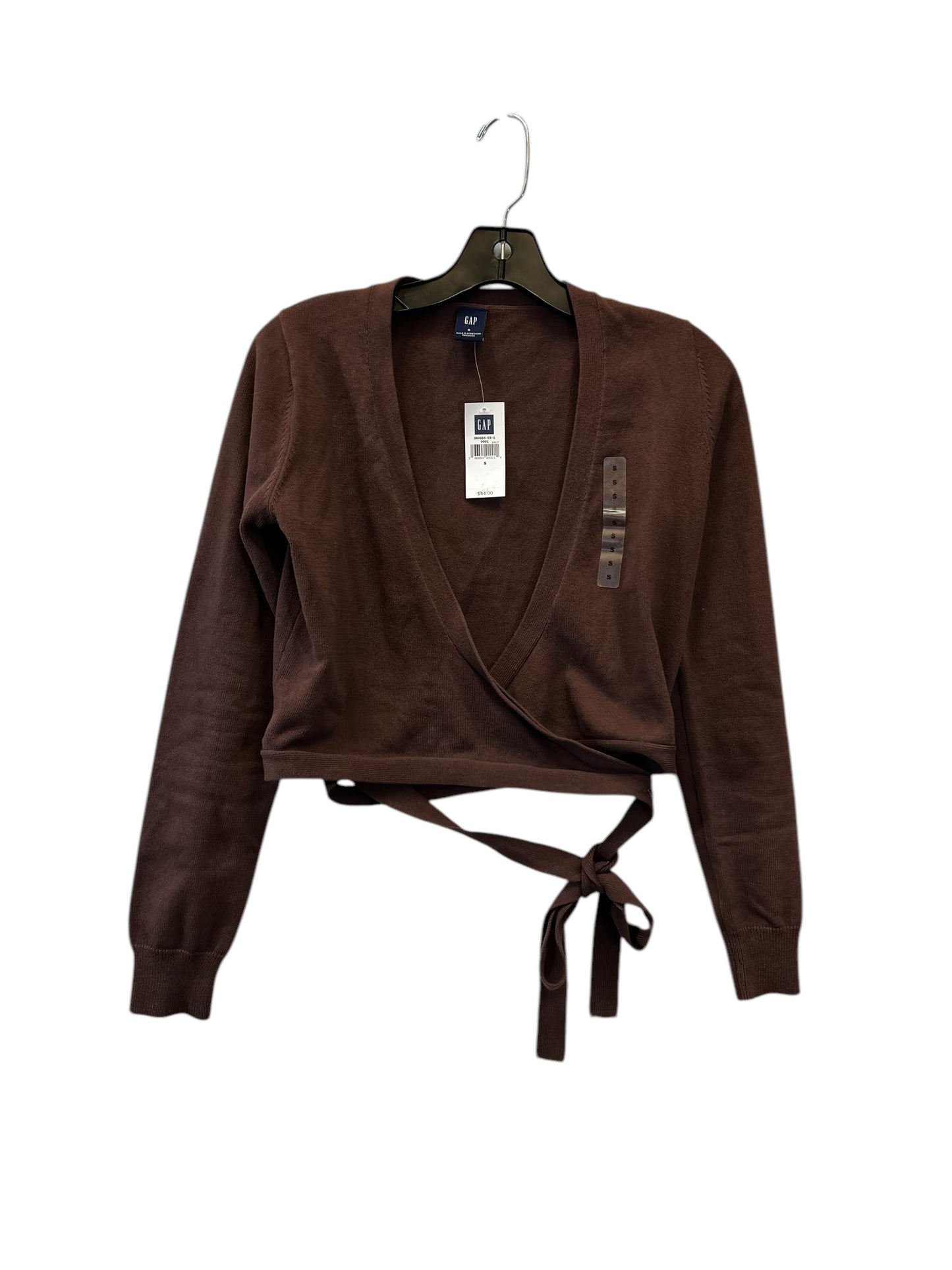 Top Long Sleeve By Gap In Brown, Size: S