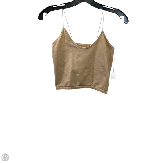 Top Sleeveless Basic By Ododos In Tan, Size: Xs