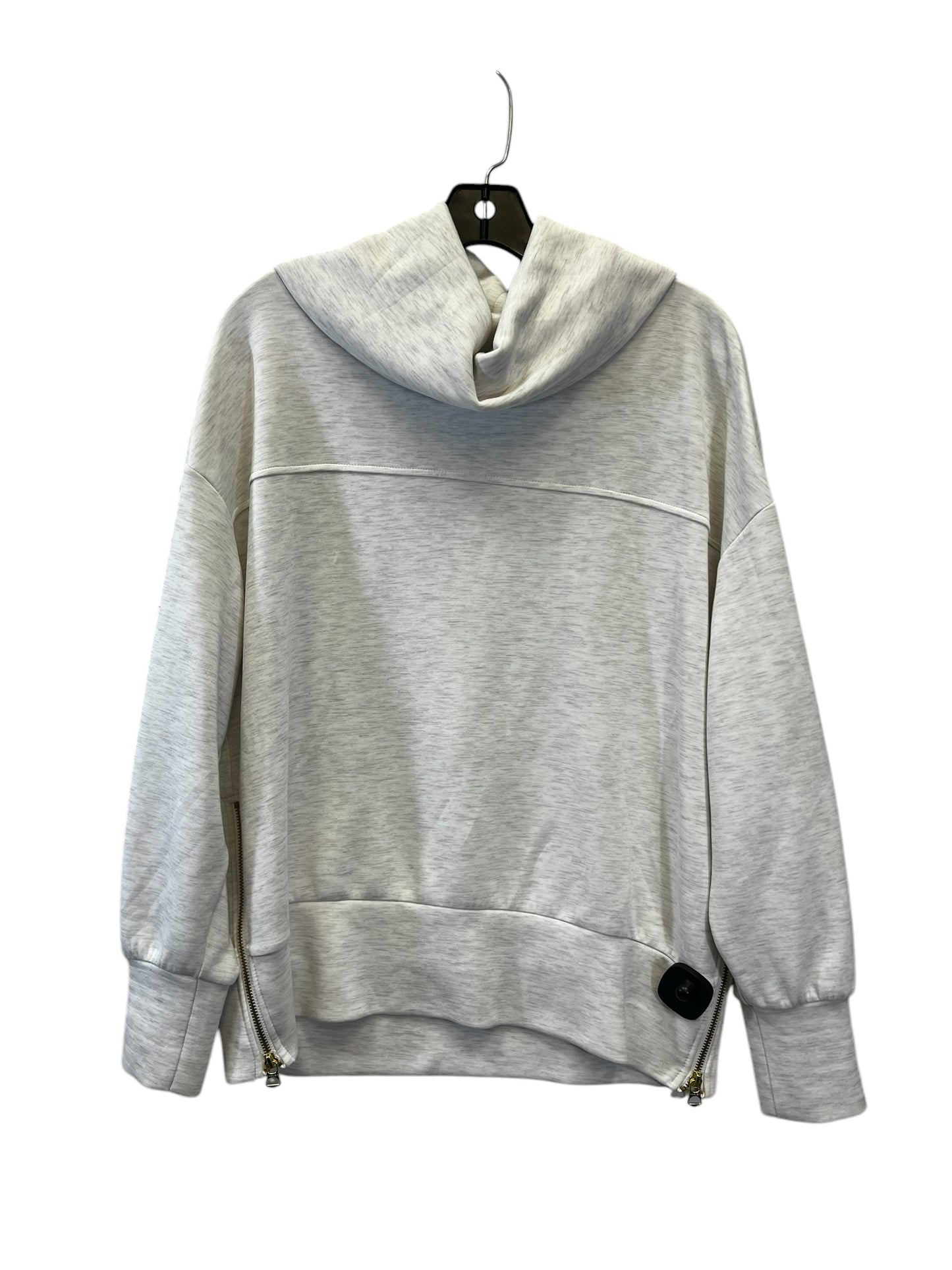 Sweatshirt Designer By Varley In Cream & Grey, Size: S