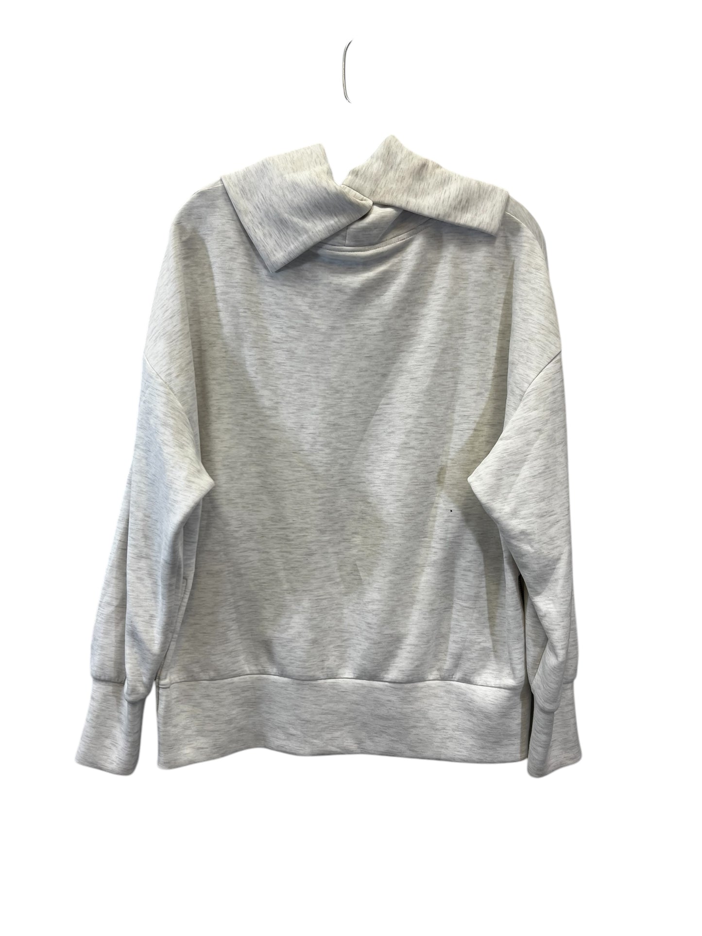 Sweatshirt Designer By Varley In Cream & Grey, Size: S