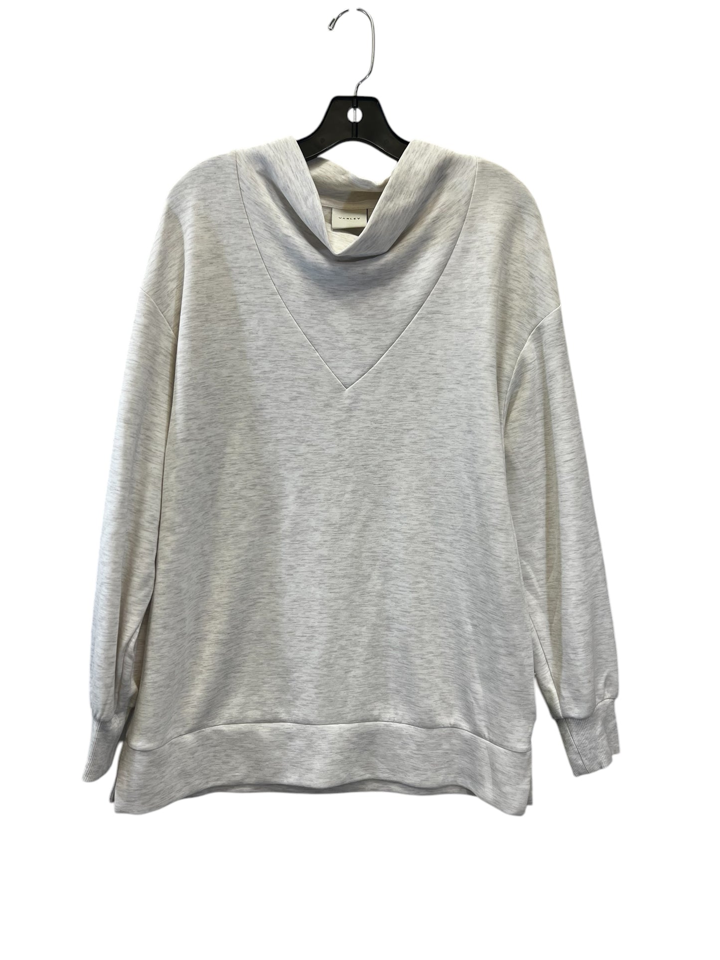 Sweatshirt Designer By Varley In Cream & Grey, Size: S