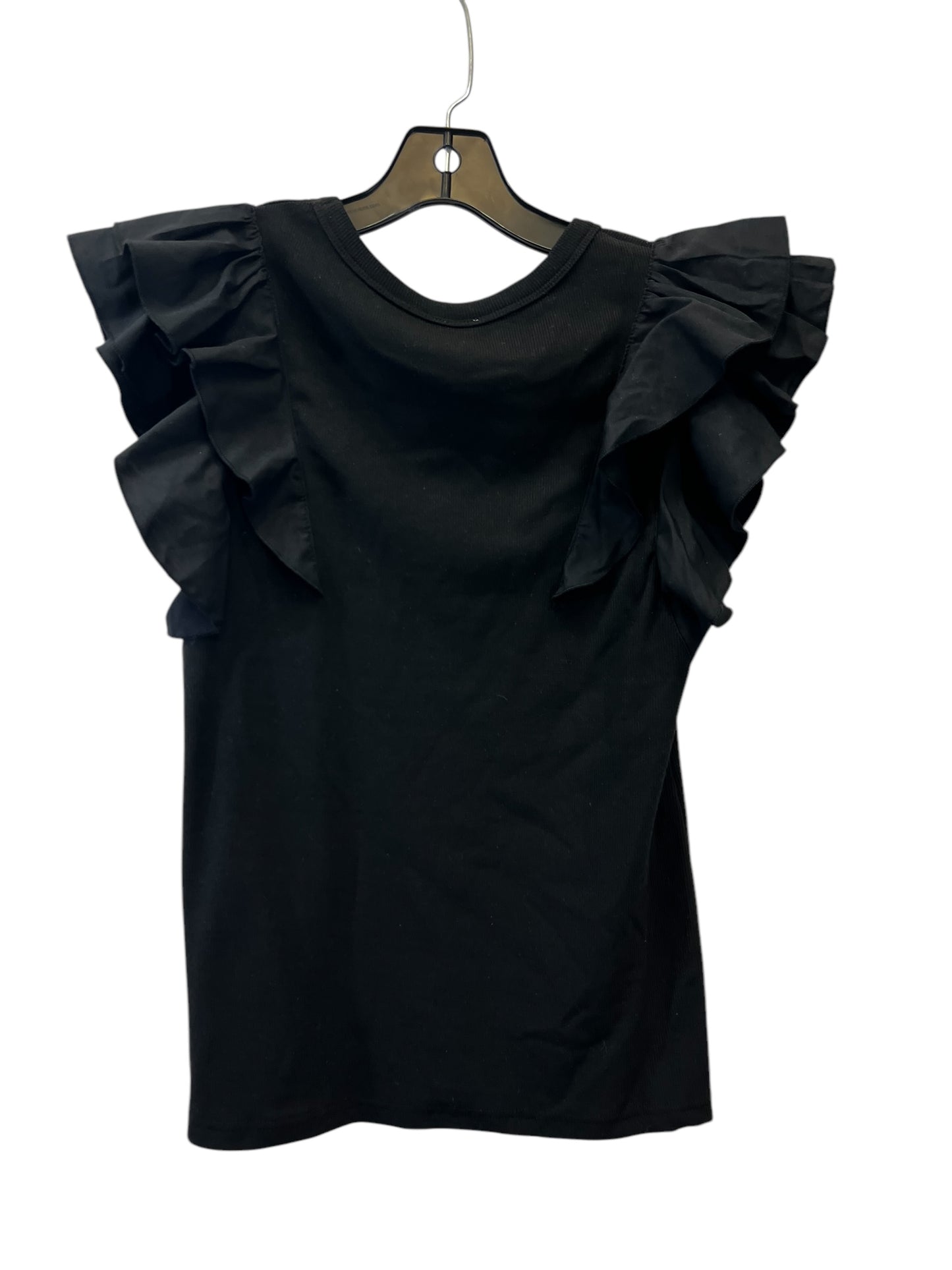 Top Short Sleeve By Grace + Karma  In Black, Size: M