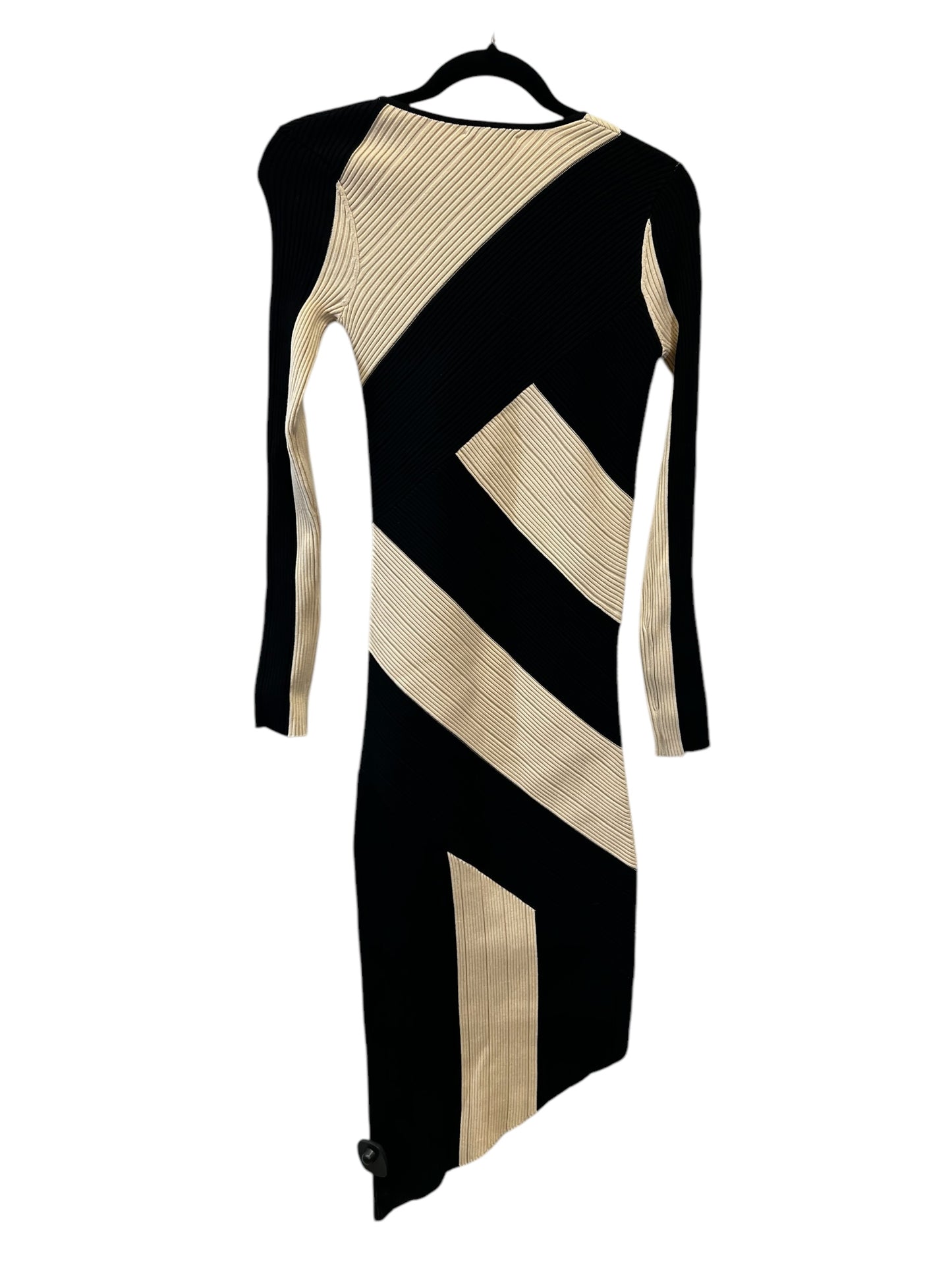 Dress Designer By Reiss In Black & Cream, Size: Xs