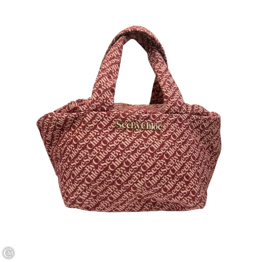 Tote Designer By See By Chloe, Size: Large