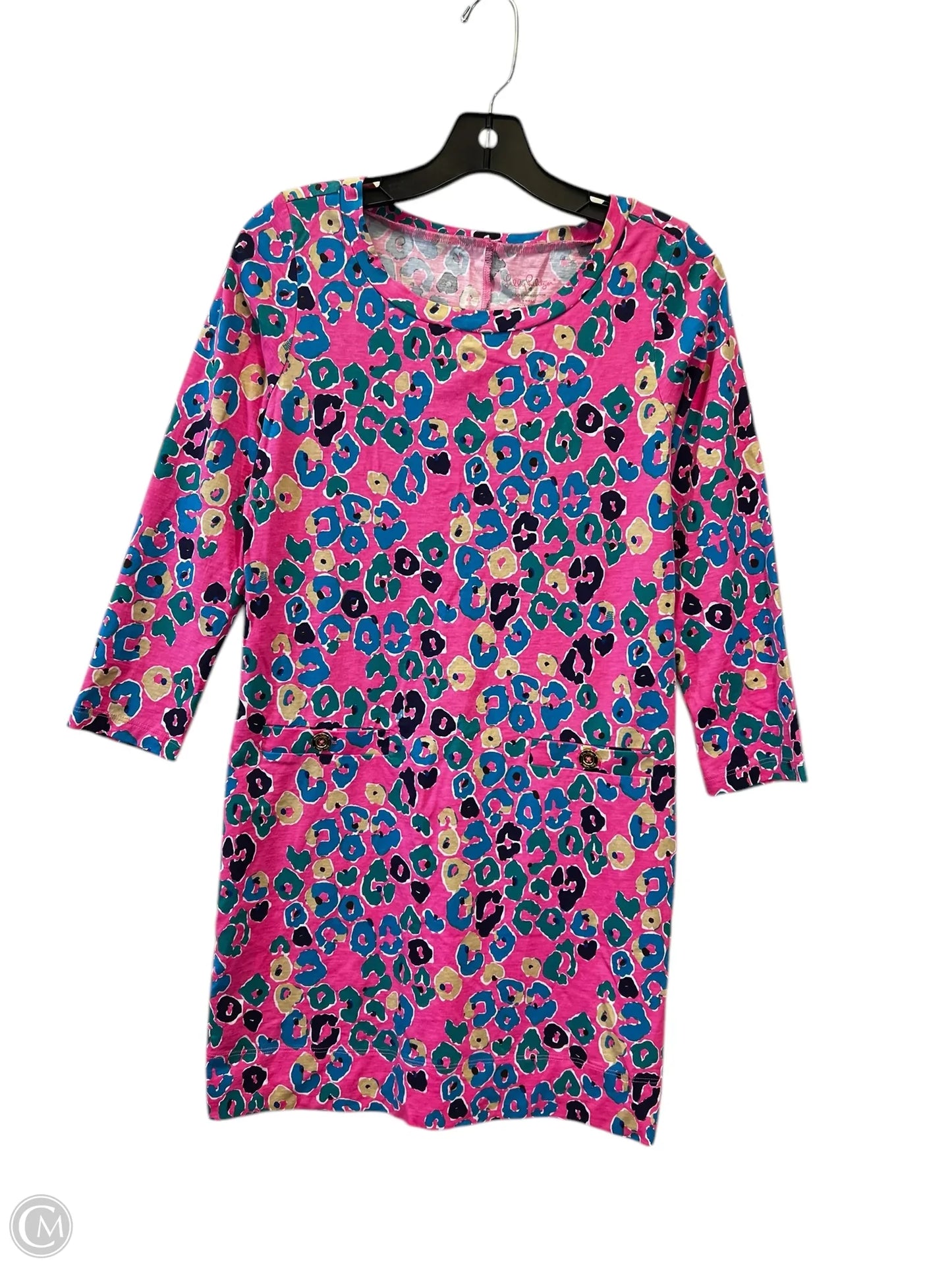 Dress Casual Midi By Lilly Pulitzer In Blue & Pink, Size: S