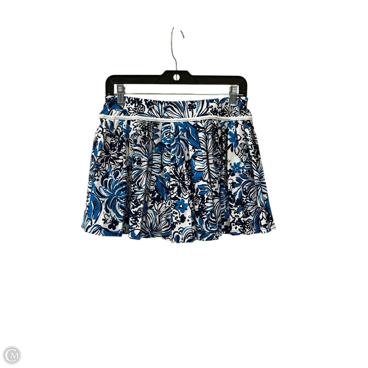 Athletic Shorts 2pc By Lilly Pulitzer In Blue & White, Size: S