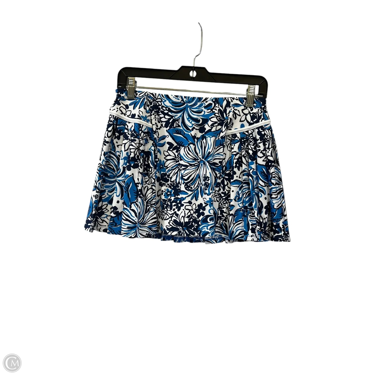 Athletic Shorts 2pc By Lilly Pulitzer In Blue & White, Size: S