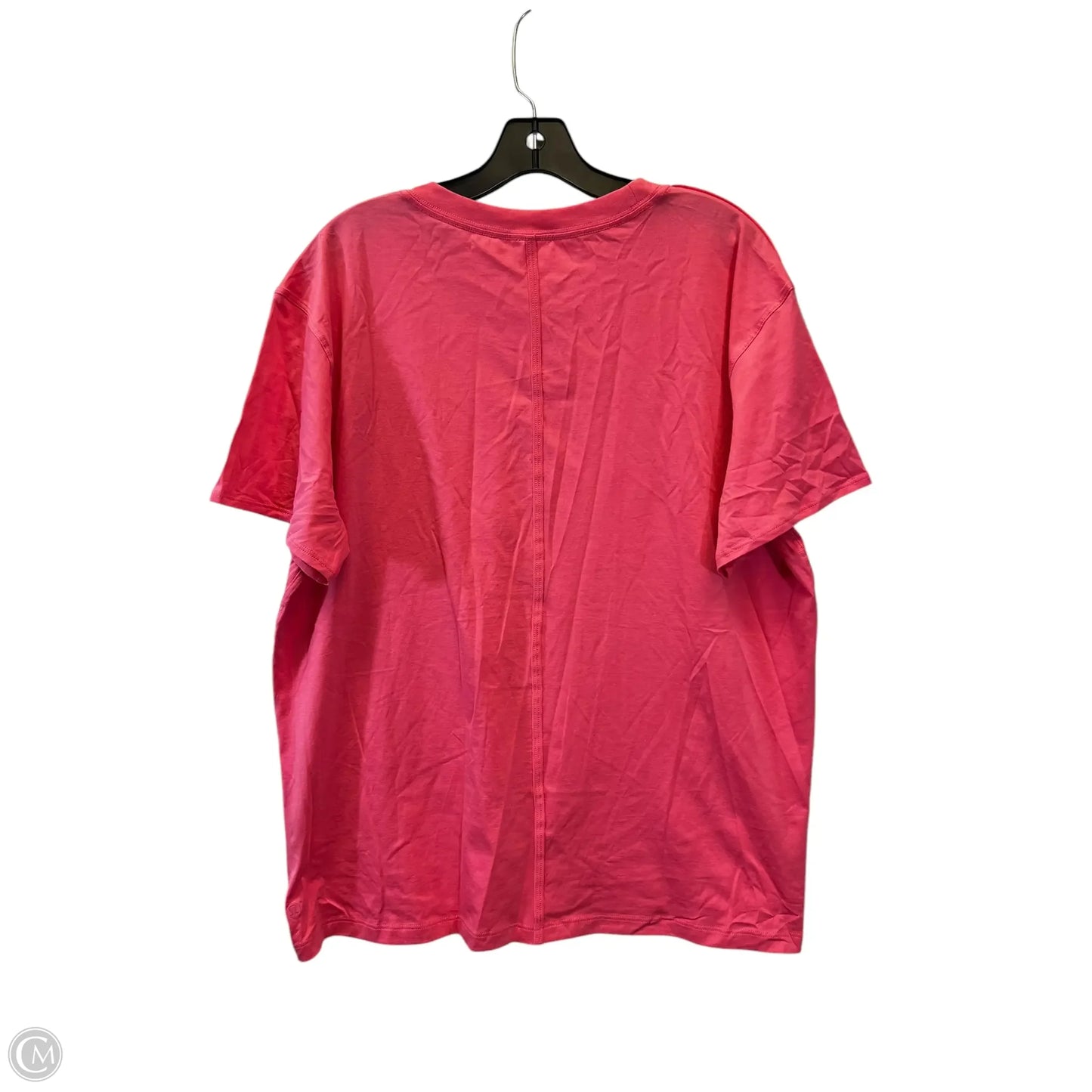 Athletic Top Short Sleeve By Lululemon In Pink, Size: Xl