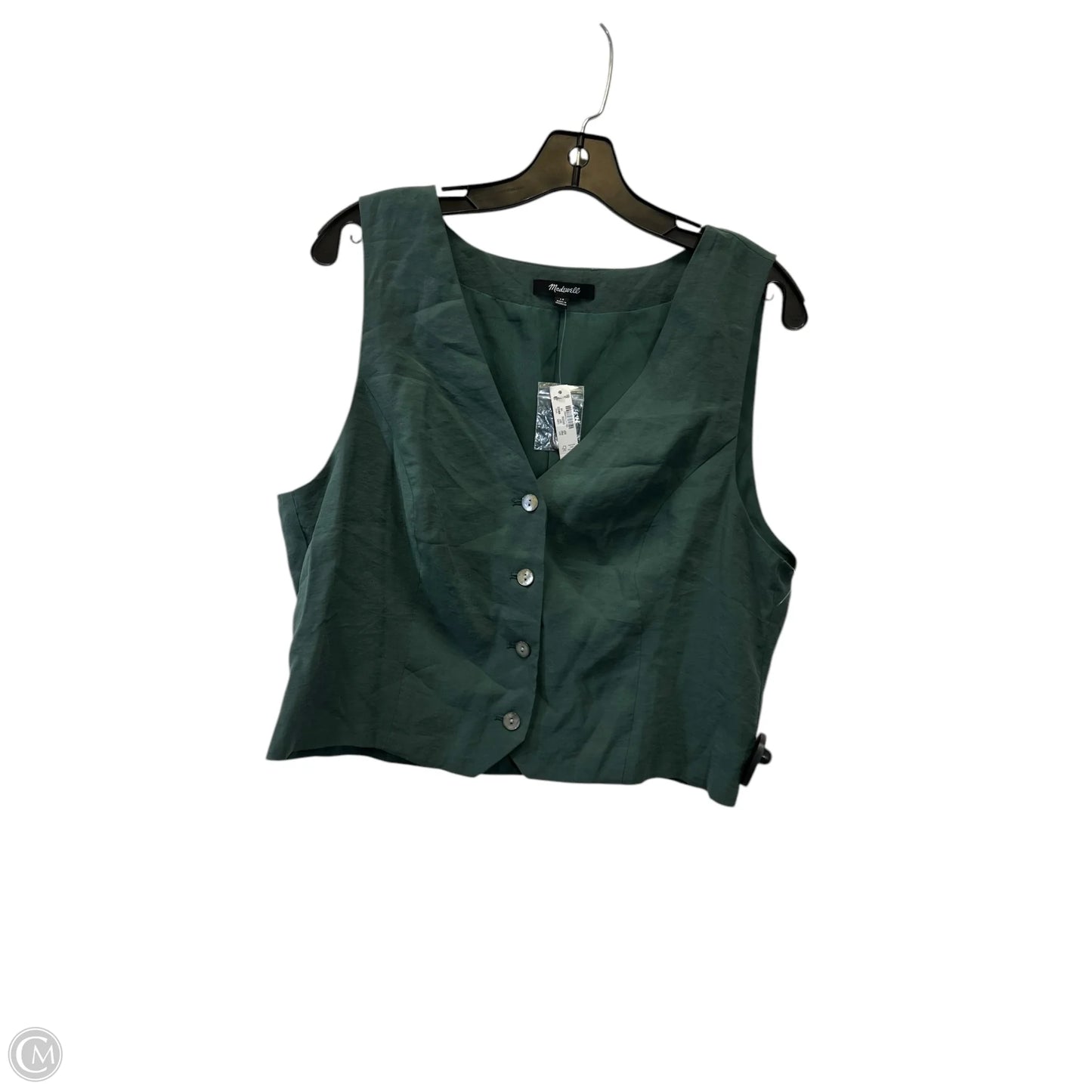 Vest Other By Madewell In Green, Size: Xl