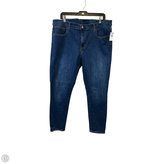 Jeans Skinny By Gap In Blue Denim, Size: 18