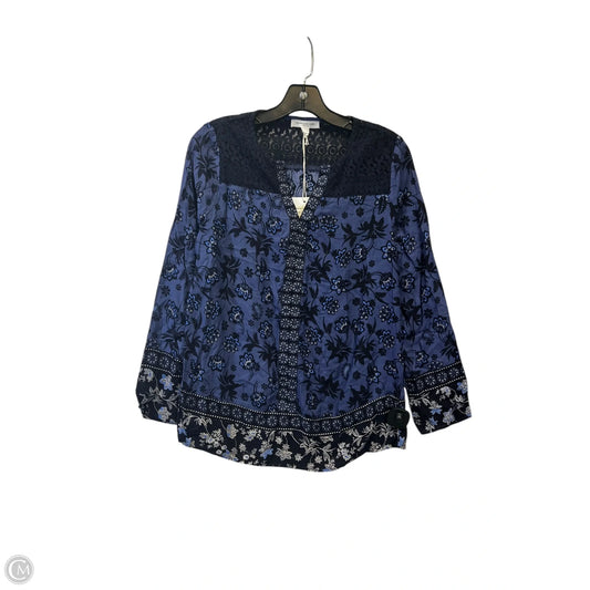 Top Long Sleeve By Beachlunchlounge In Floral Print, Size: Xs