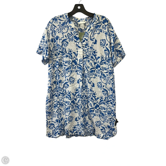 Swimwear Cover-up By H&m In Blue & White, Size: S