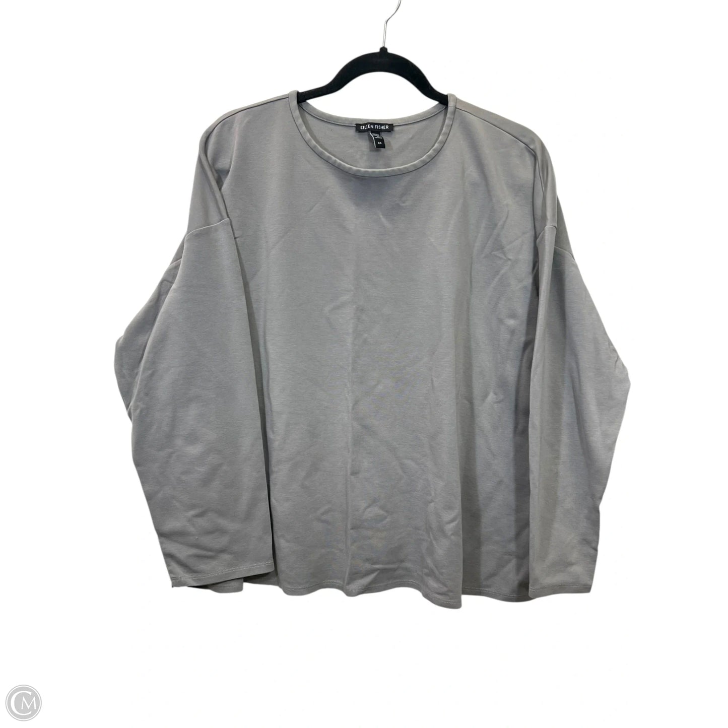 Top Long Sleeve Designer By Eileen Fisher In Taupe, Size: L