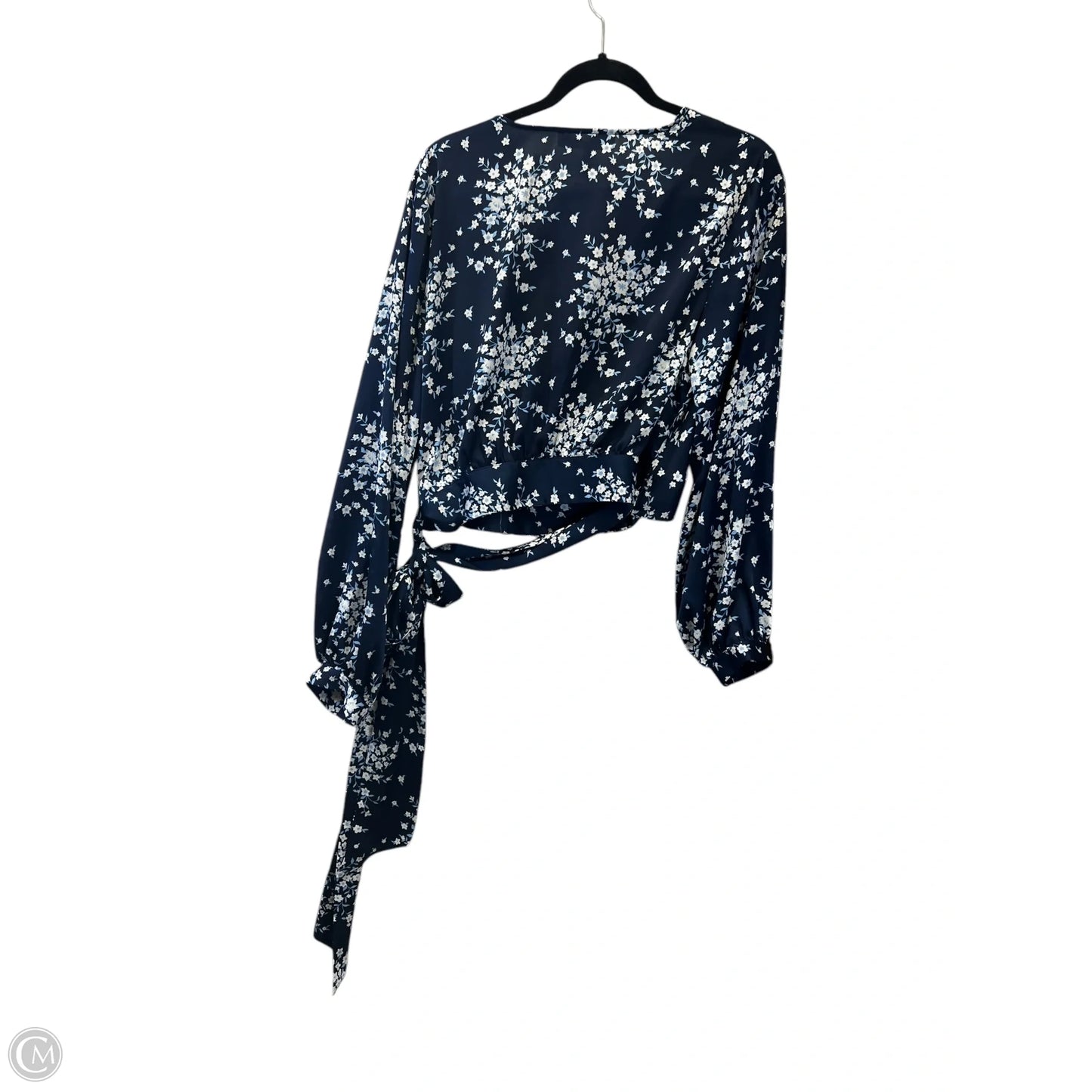 Top Long Sleeve Designer By Bcbgmaxazria In Floral Print, Size: L
