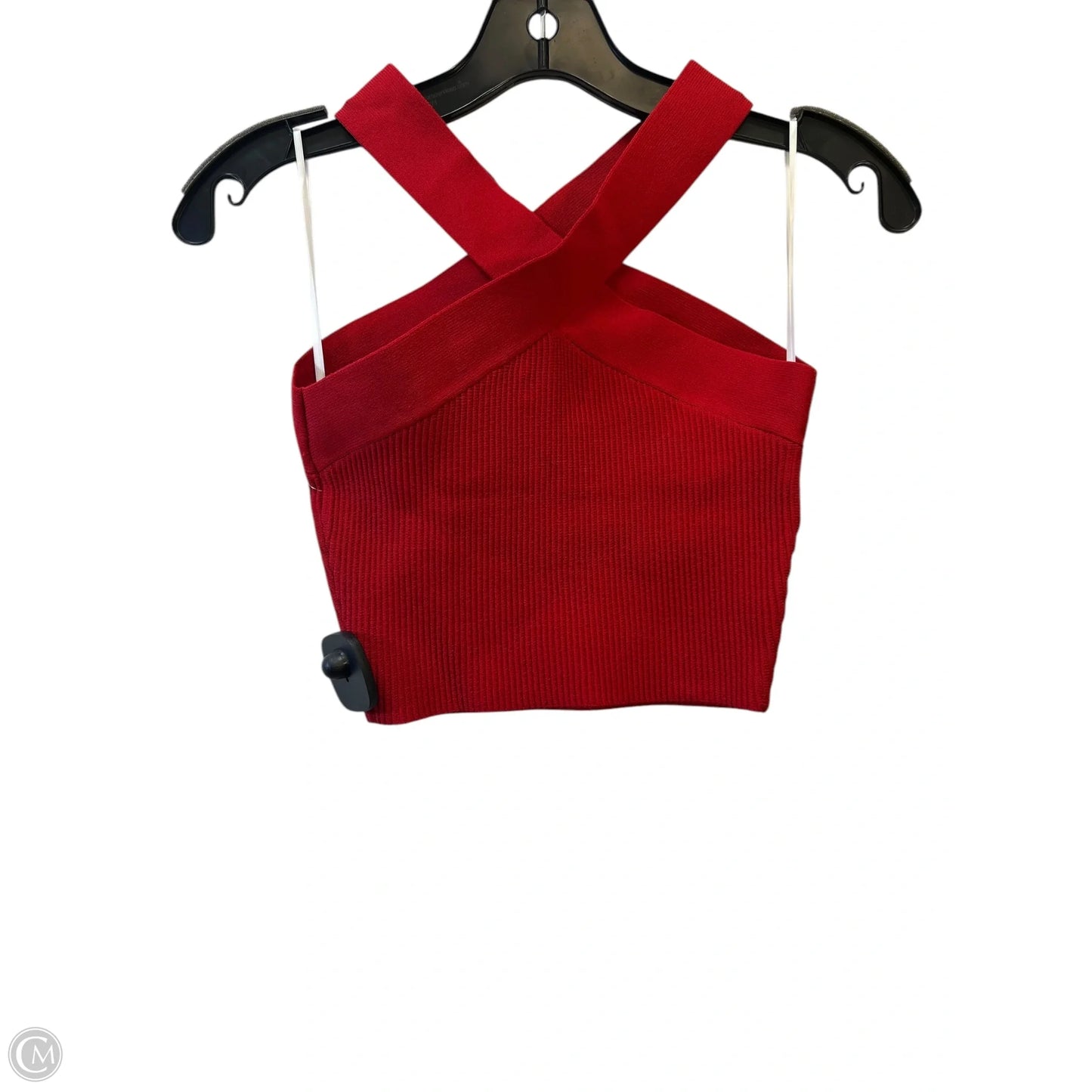 Top Sleeveless Designer By Babaton In Red, Size: S